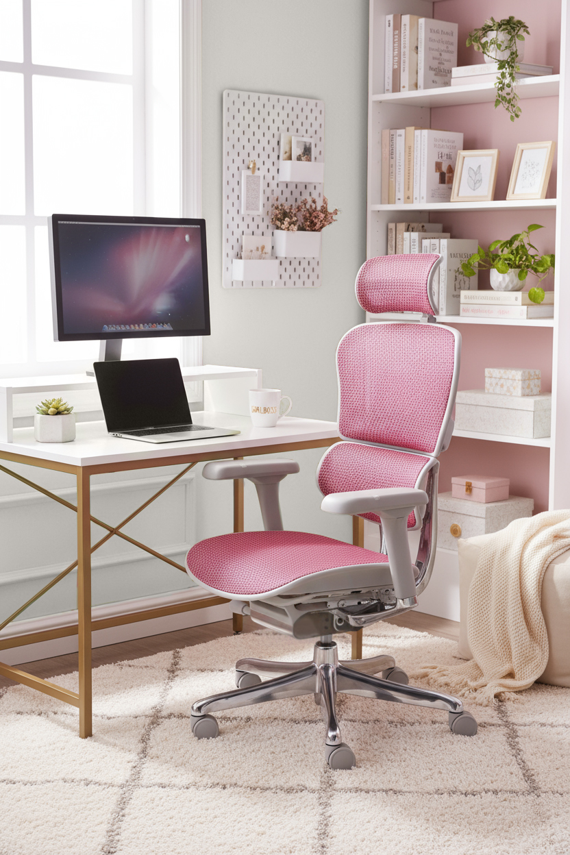 Fotel biurowy Ergohuman 2 Elite GS Pink