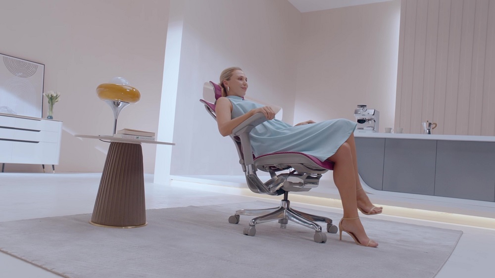 fotel biurowy ioo 2 gs pink różowy fotel ergonomiczny