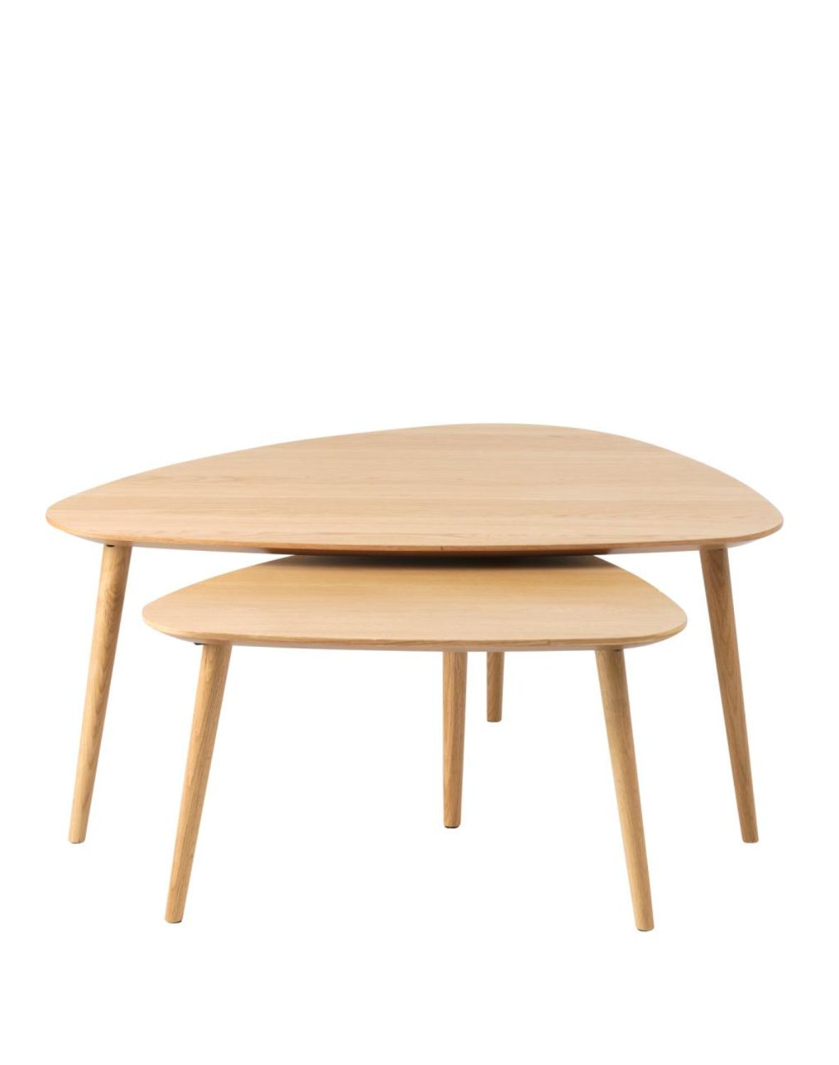 podwójny, trójkątny stolik kawowy adda (48592780), dąb