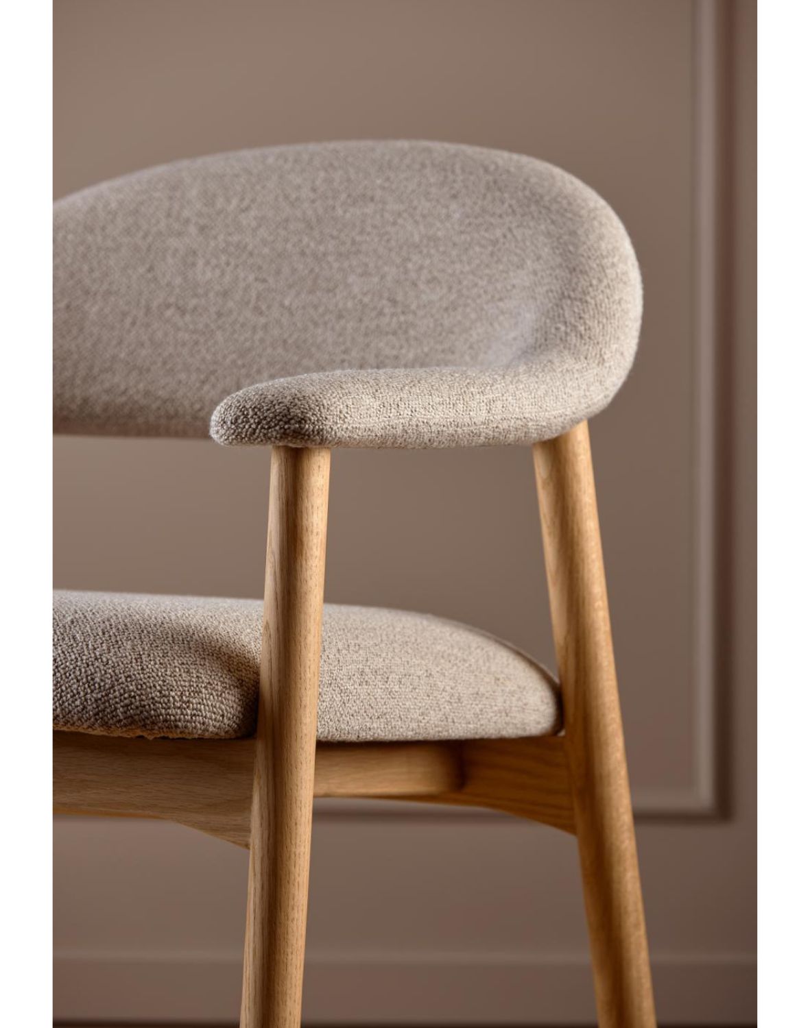 fotel skandynawski addi (08777) z podłokietnikami, beż