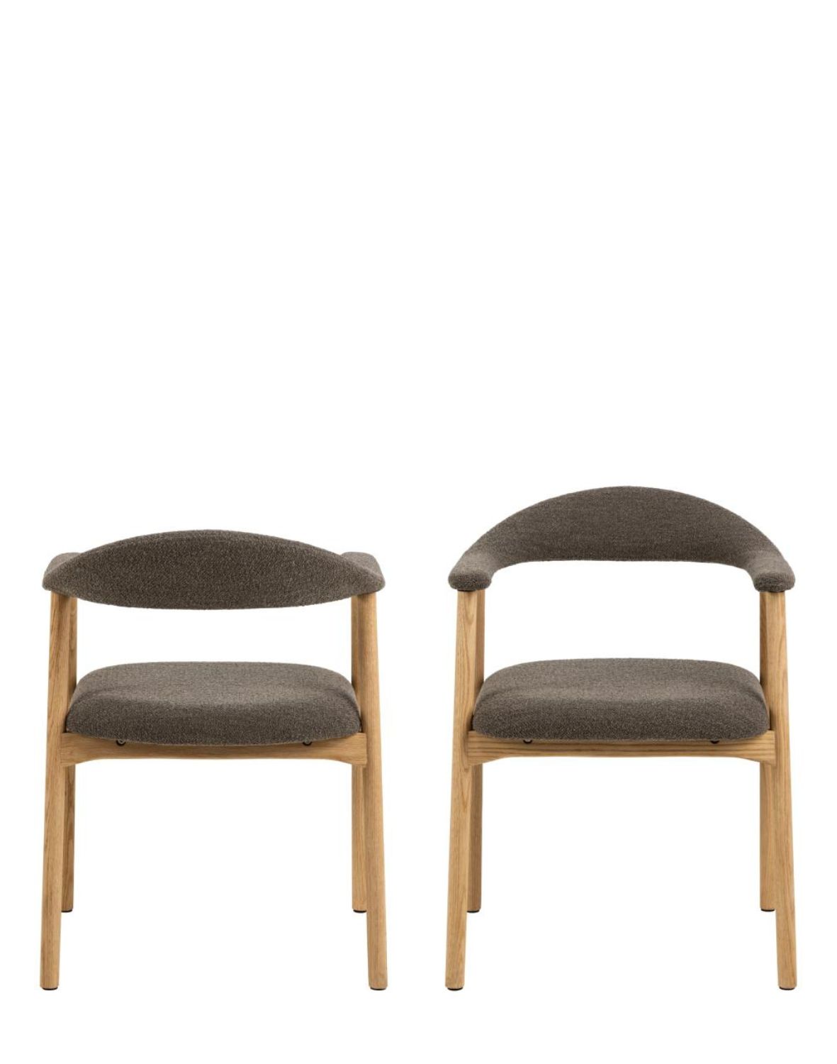 krzesło skandynawskie addi (05701) z podłokietnikami, brąz