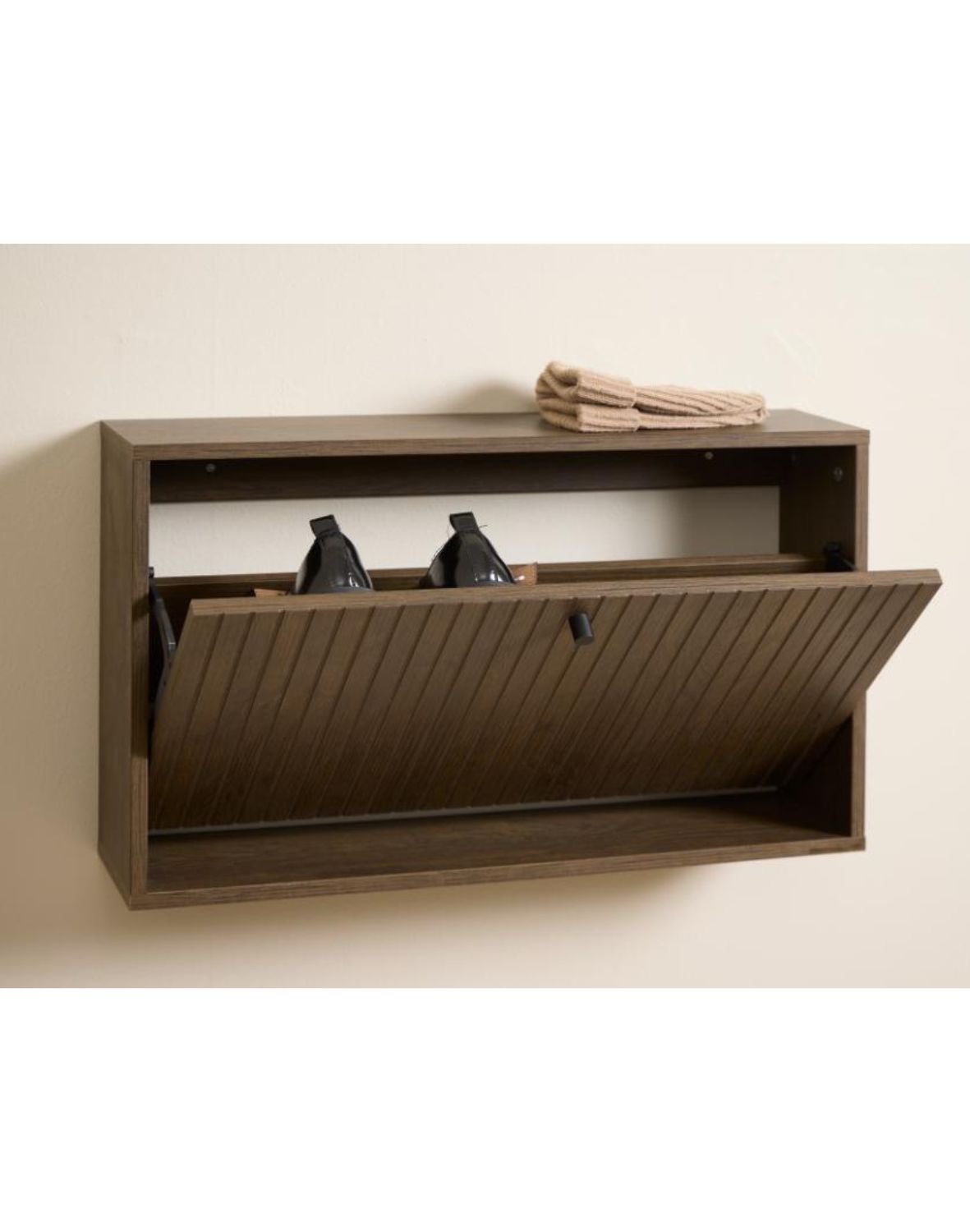 wisząca szafka na buty albany, ciemny dąb (05863)