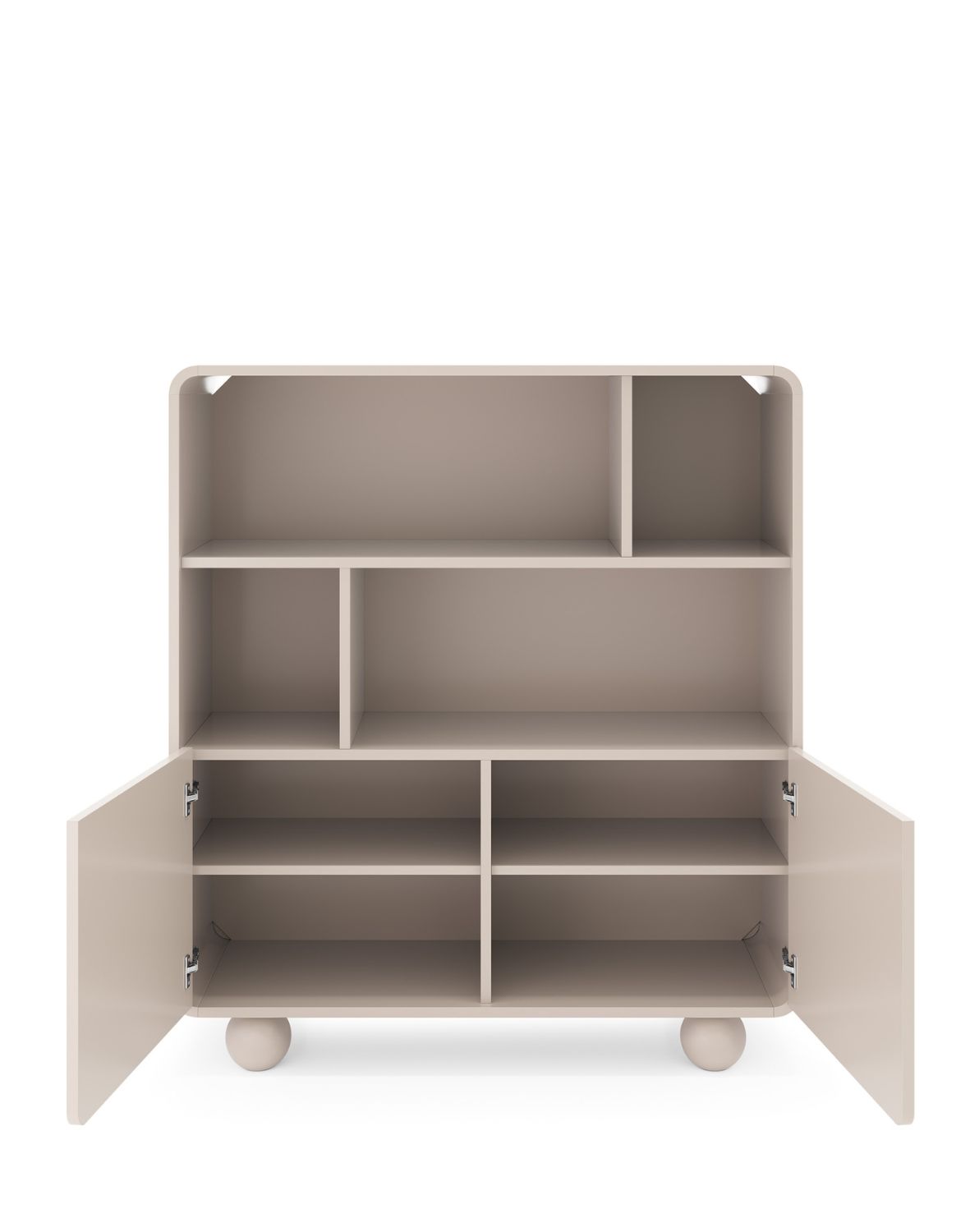 niski regał z szafką albion rg108, kaszmirowy