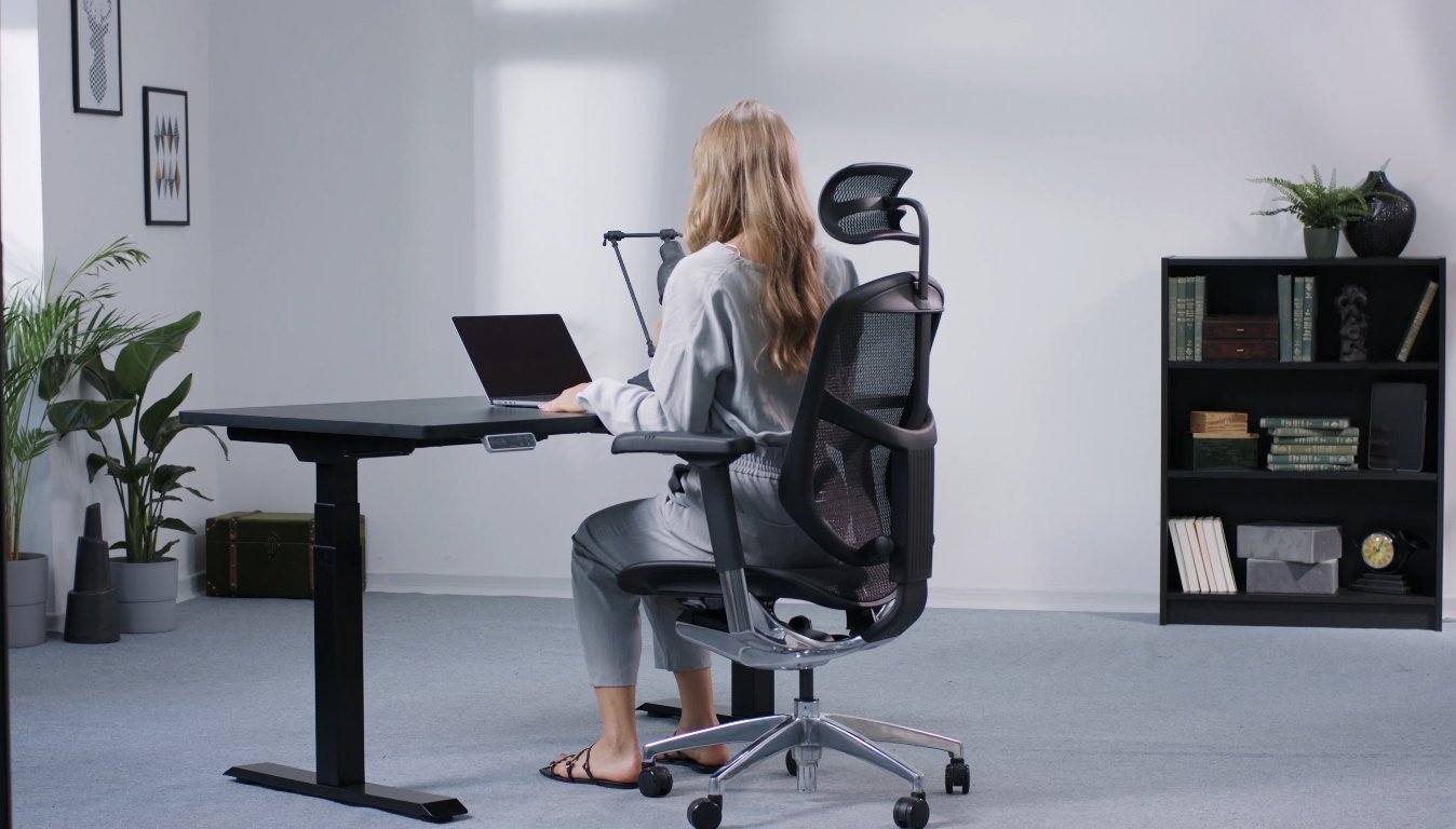 Enjoy 2 BS Black + Biurko regulowane Alto 101 Black