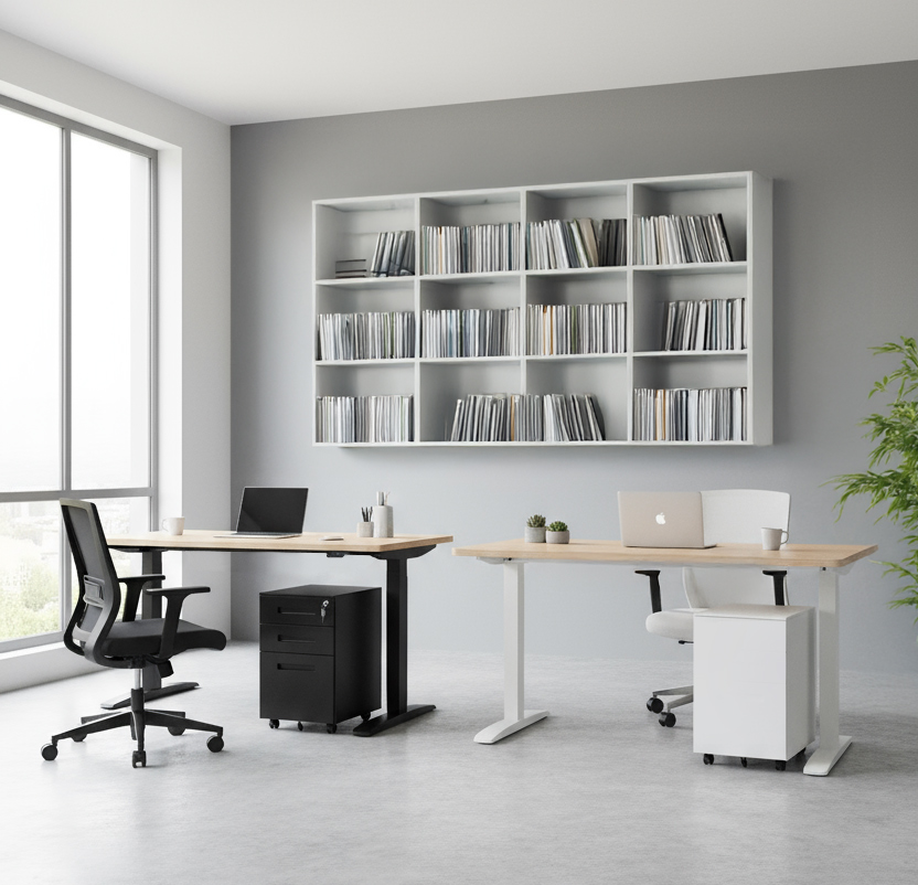 Kontenerek pod biurko biały Alto C