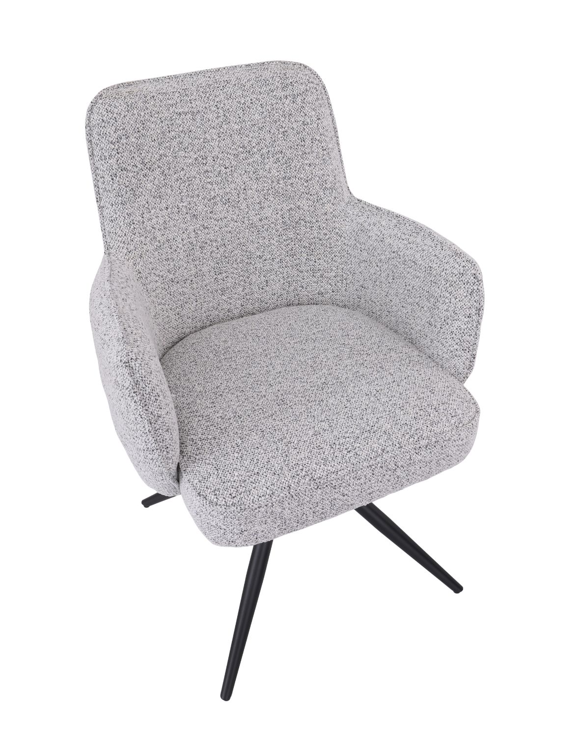 krzesło obrotowe do jadalni apollo, szare