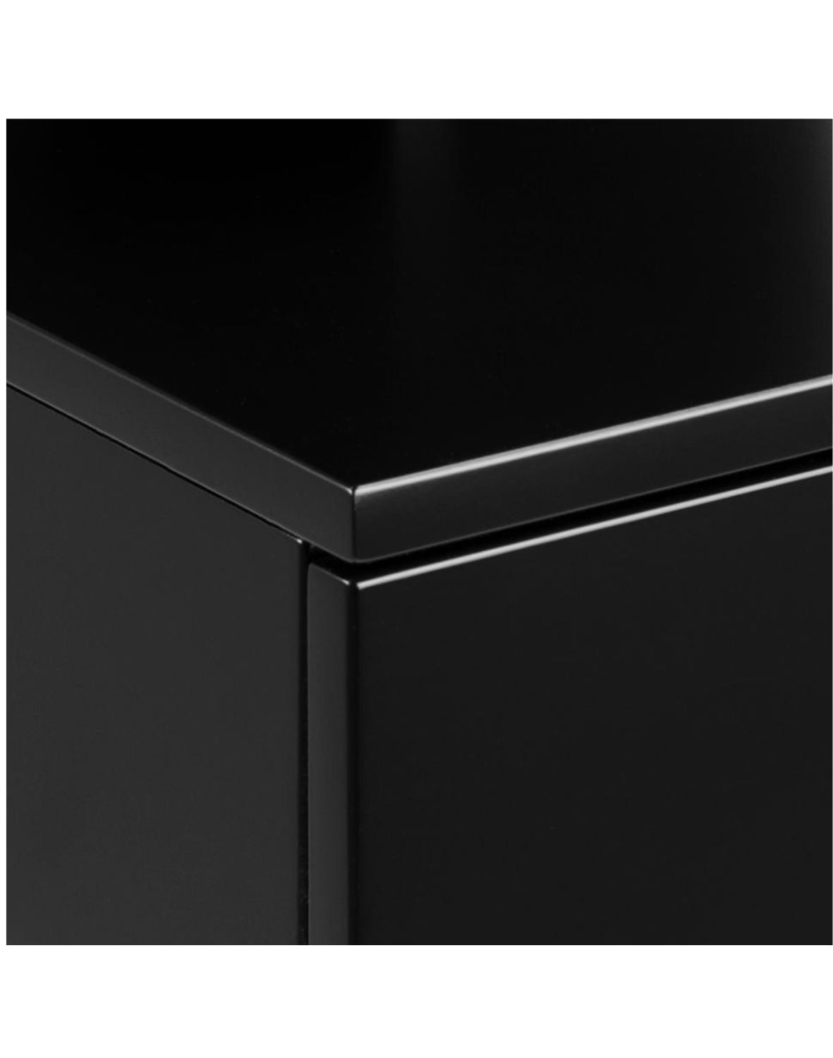 szafka nocna wisząca ashlan, czarna (05882)