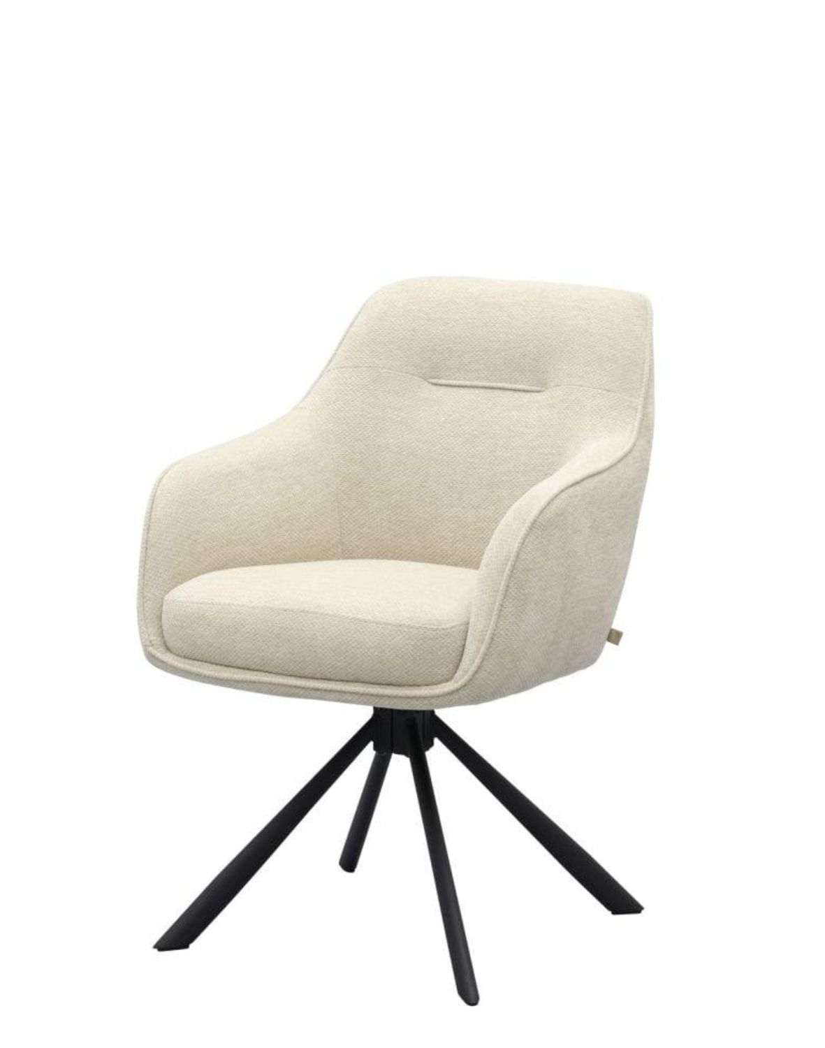 Otočná jídelní židle Avola, béžová chenille (51140007)