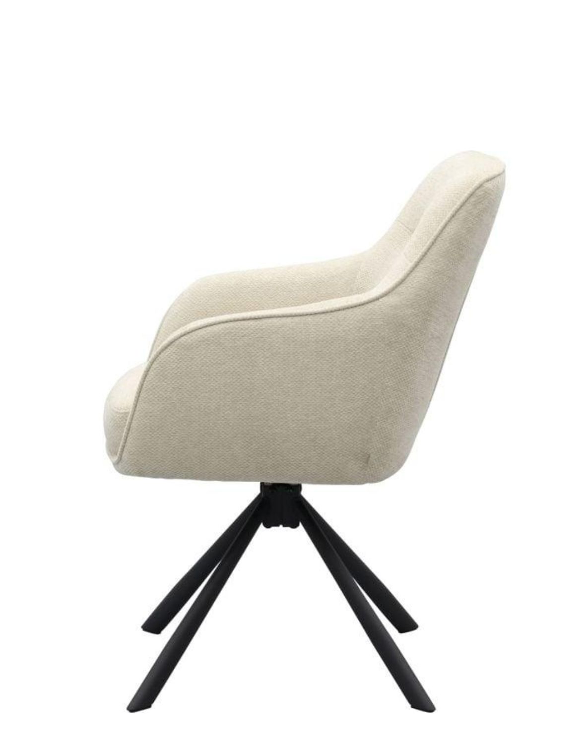 krzesło obrotowe do jadalni avola, chenille beżowe (51140007)