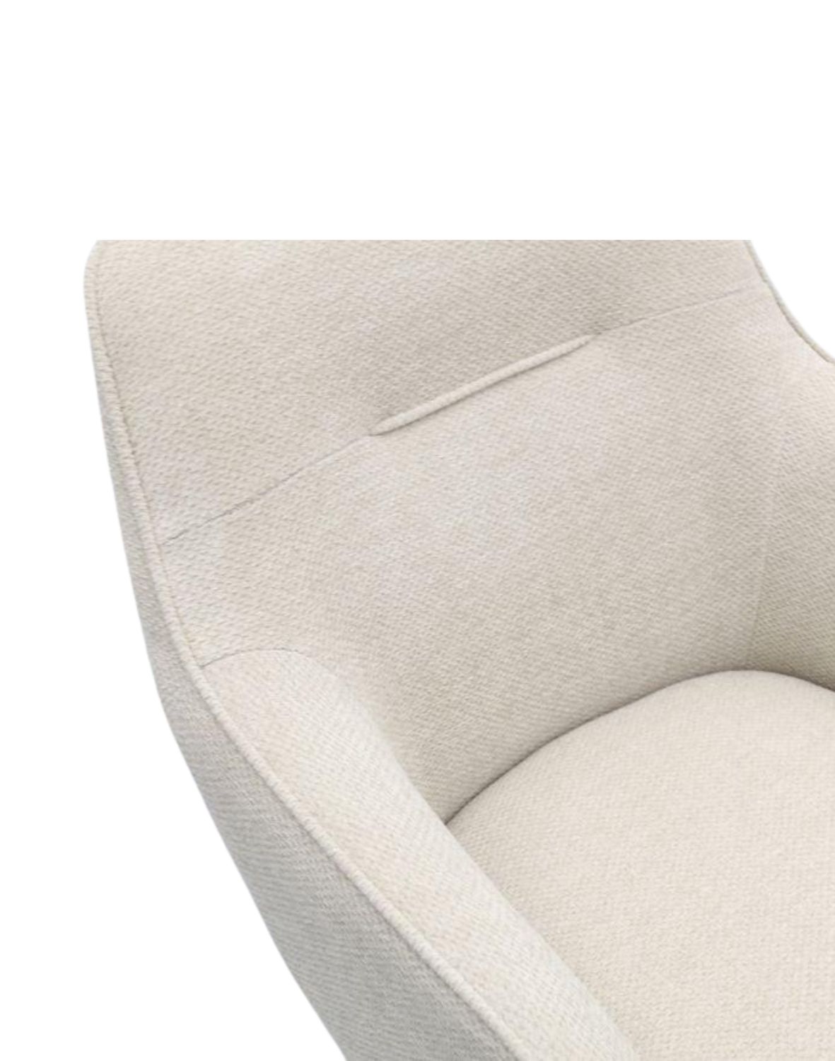 krzesło obrotowe do jadalni avola, chenille beżowe (51140007)