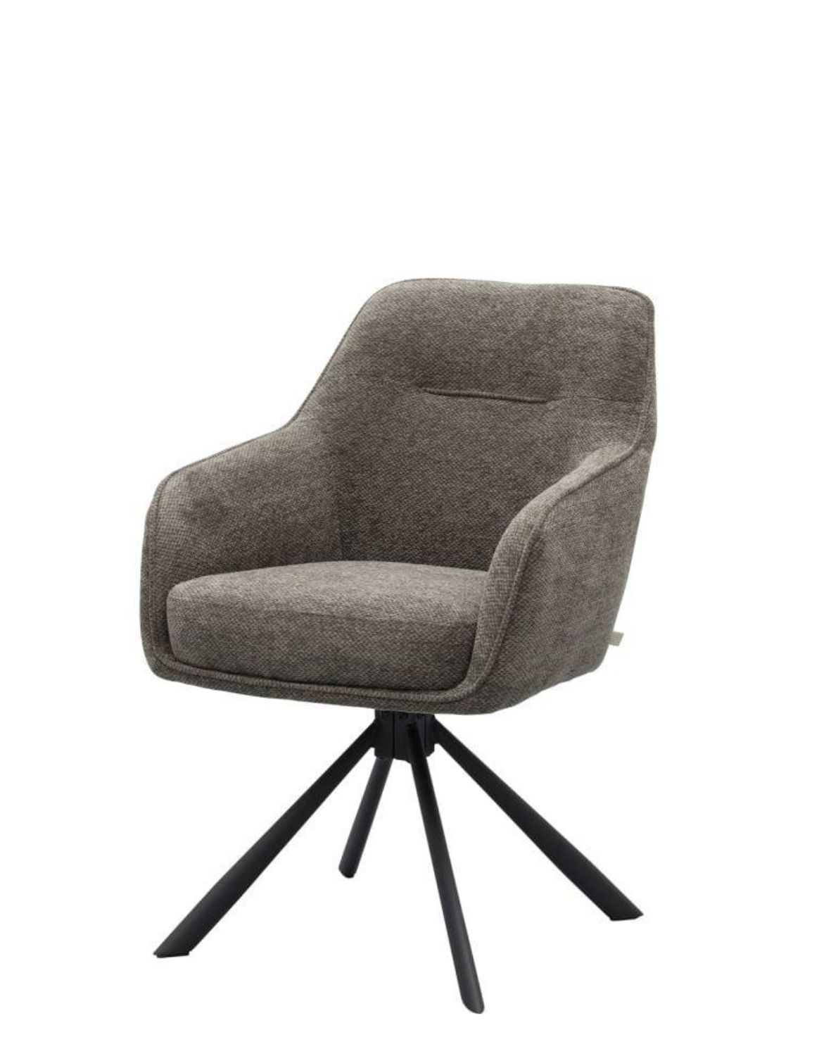 krzesło obrotowe do jadalni avola, chenille grafitowe (51140006)