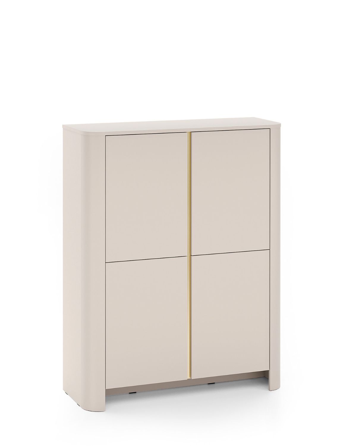 wysoka komoda kaszmir bari k103 ze złotą listwą