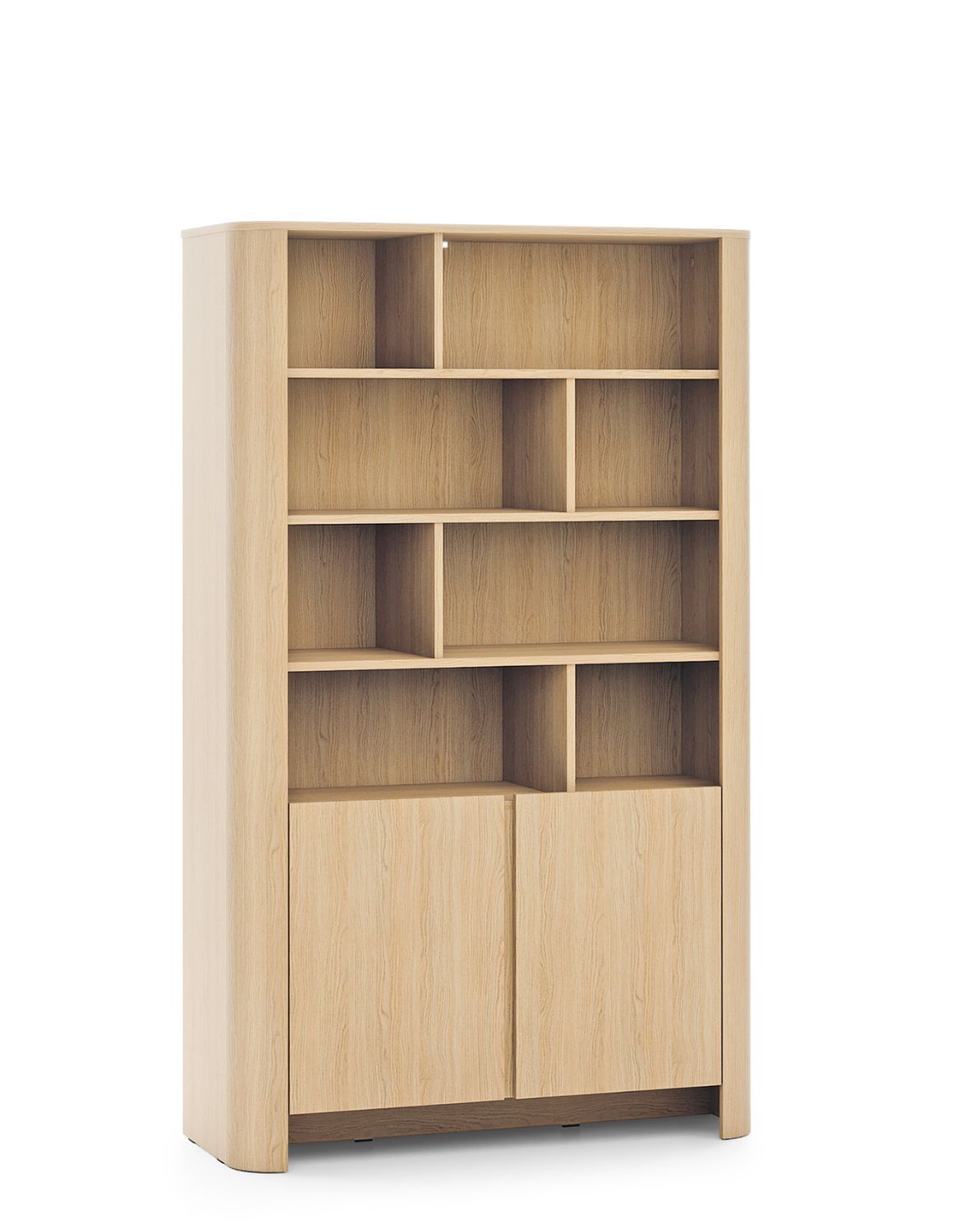 regał z szufladami bari rg103 ze złotą listwą, dąb vicenza