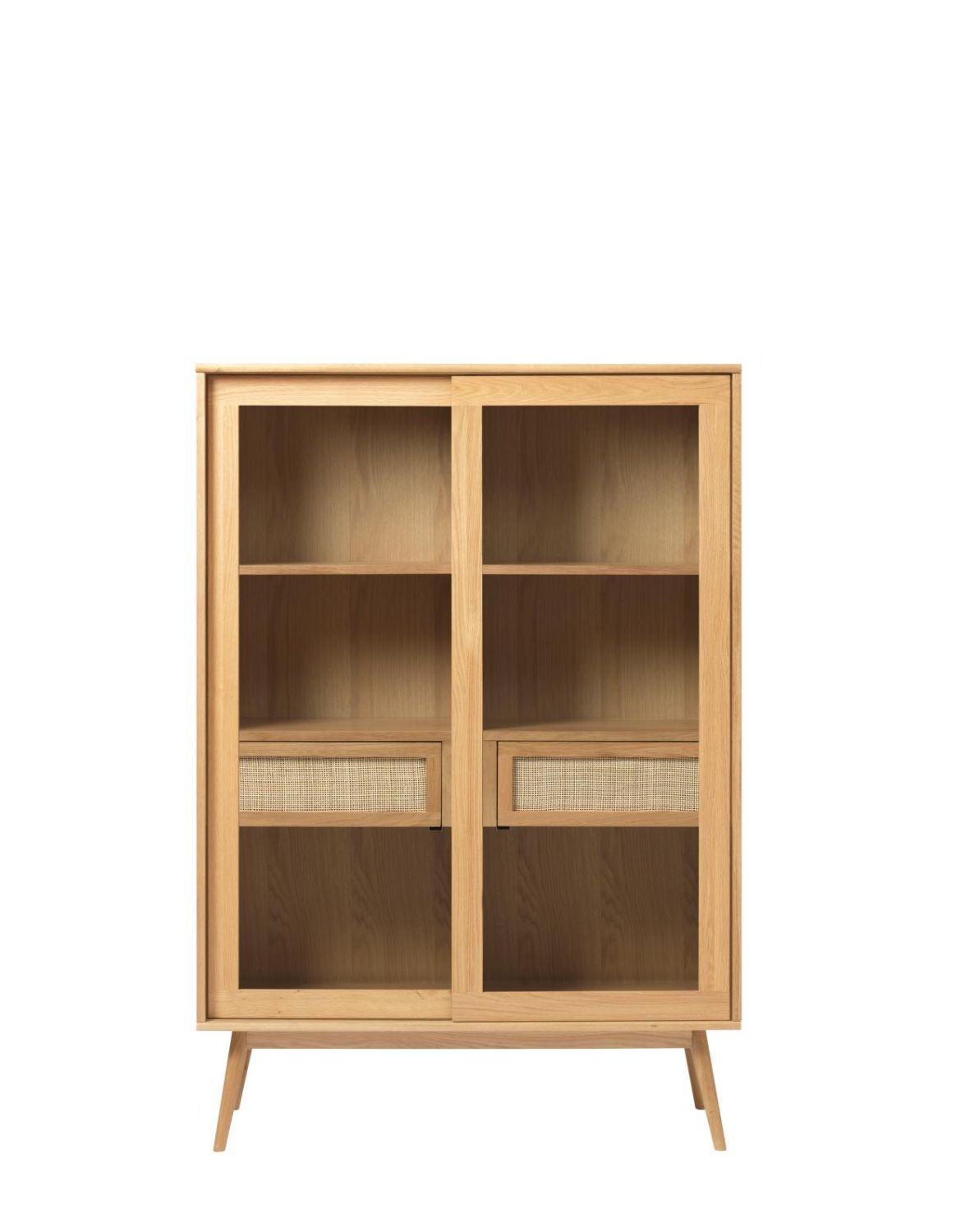 dębowa witryna do salonu barrali (46720200), 160 cm