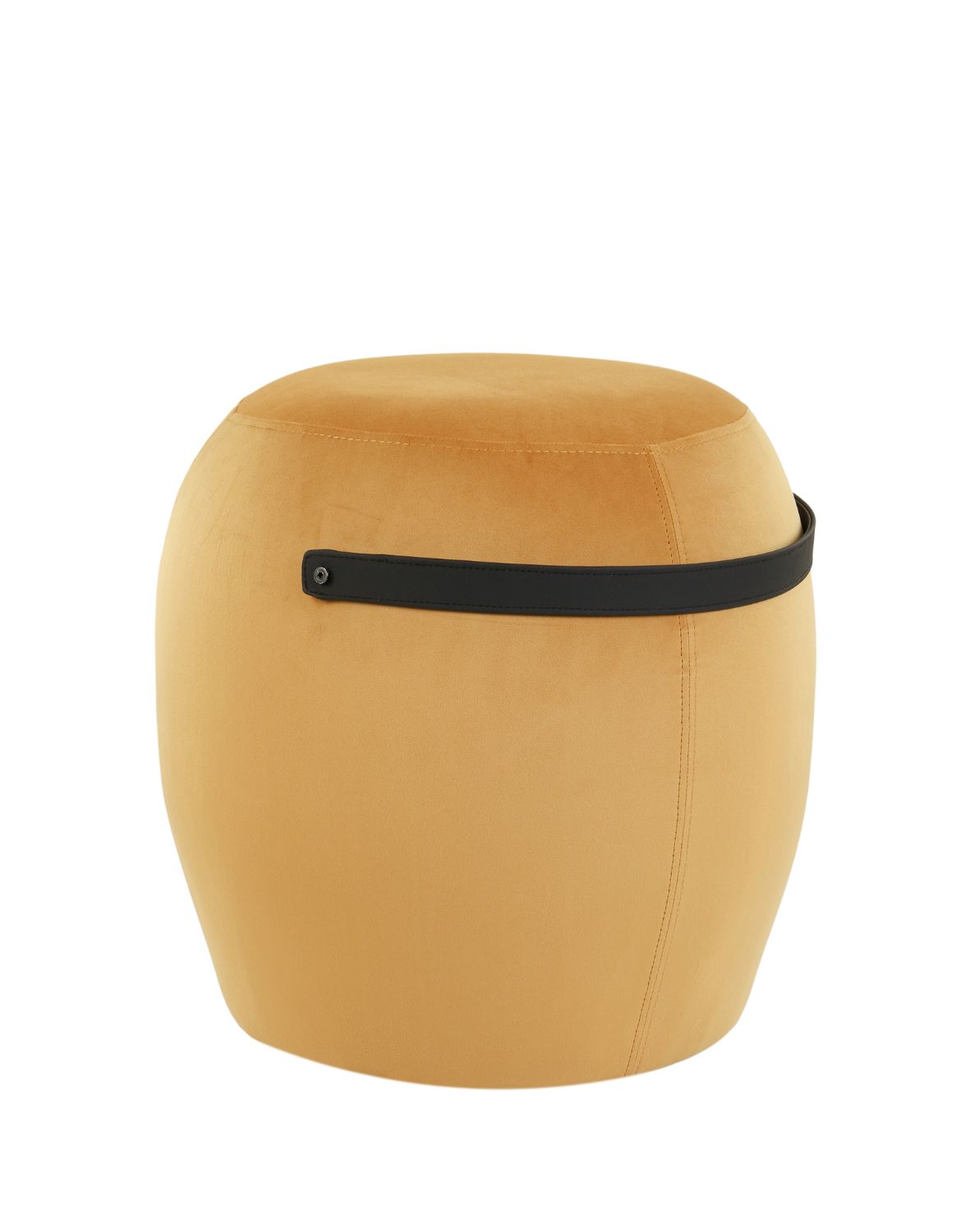 pufa barrel plus b, tapicerowana z dekoracyjnym paskiem - express