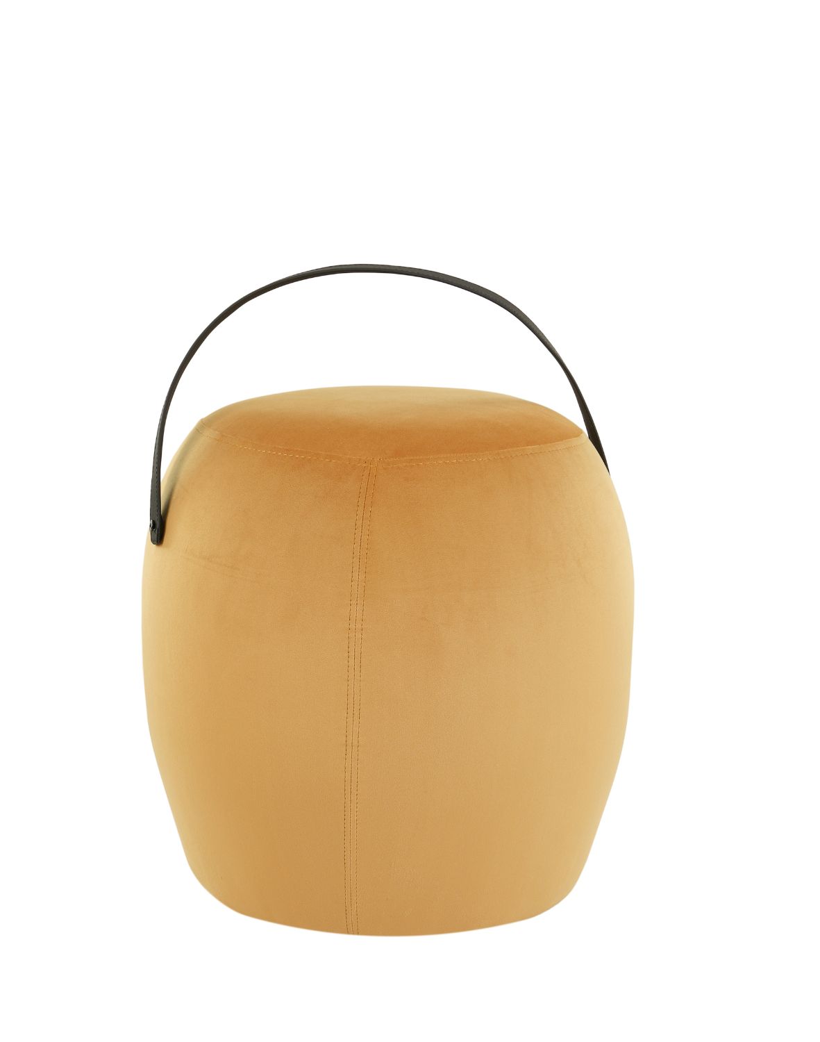pufa barrel plus b, tapicerowana z dekoracyjnym paskiem - express