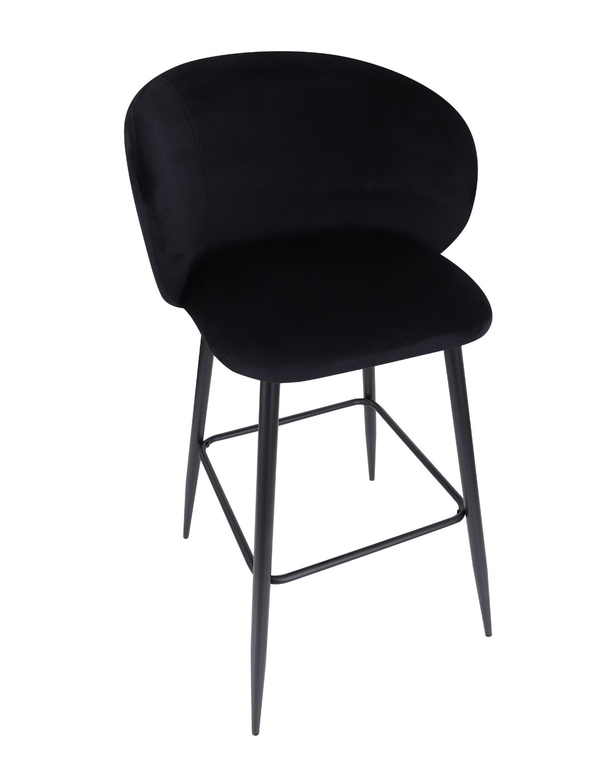 hoker do kuchni ganta black, czarny welwet, glamour