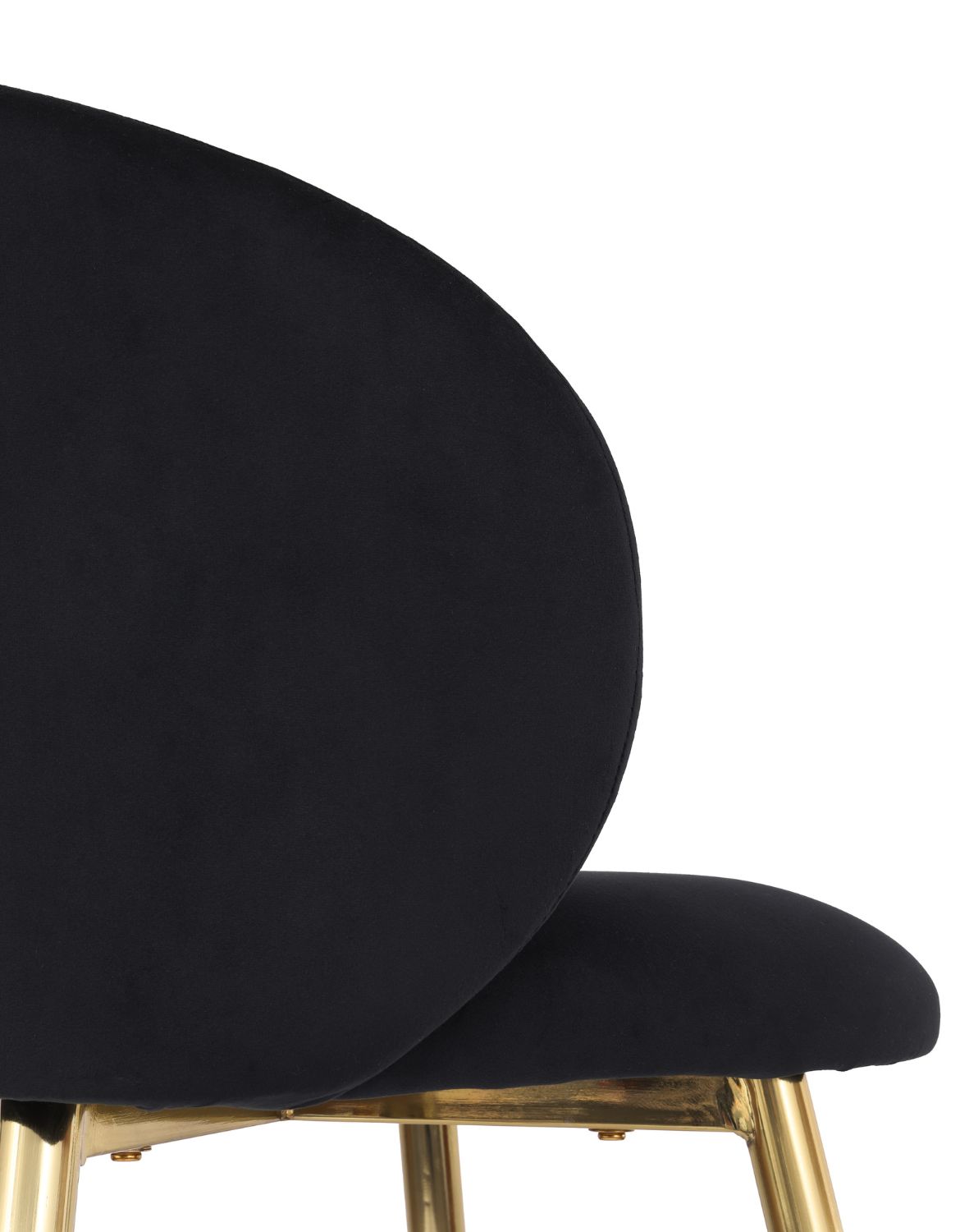 hoker do kuchni ganta gold, czarny welwet, glamour