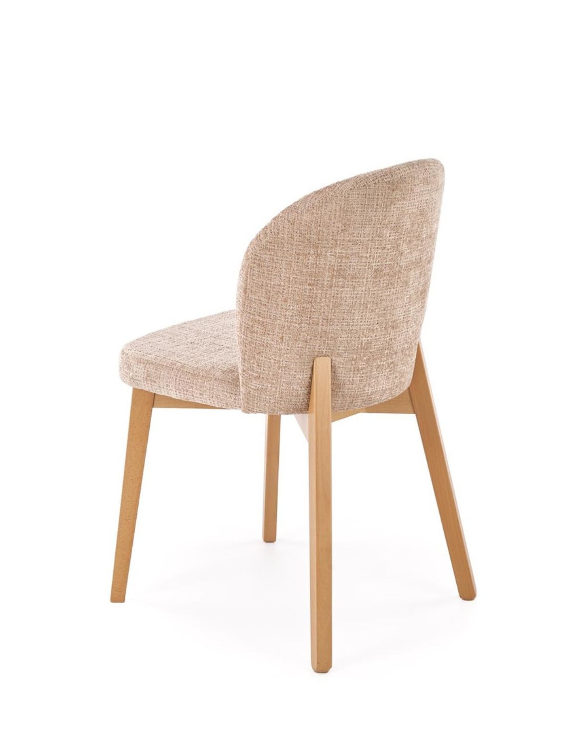 krzesło do jadalni basso, beżowe, drewno bukowe dąb naturalny