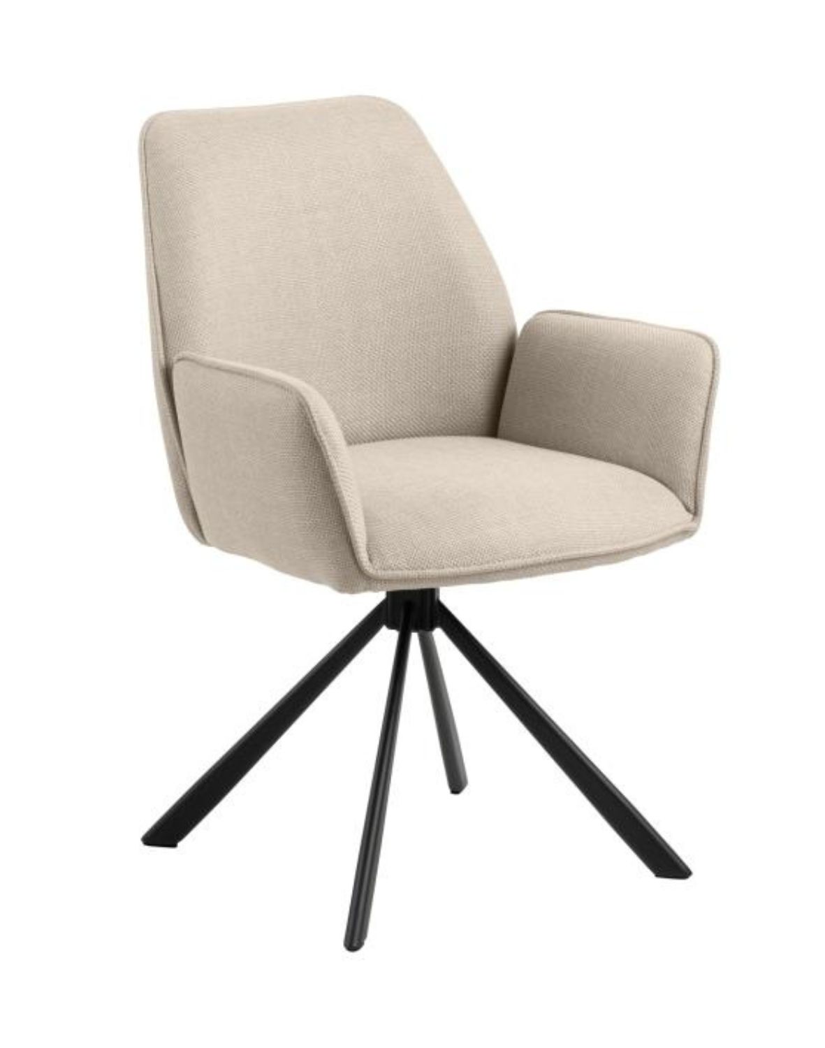 beżowe krzesło obrotowe do jadalni glenda