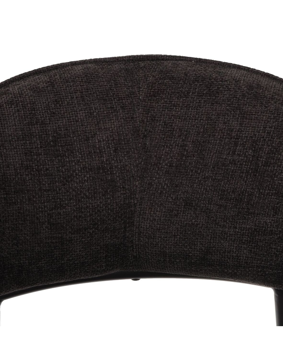 krzesło do jadalni z podłokietnikami bianca, czarne