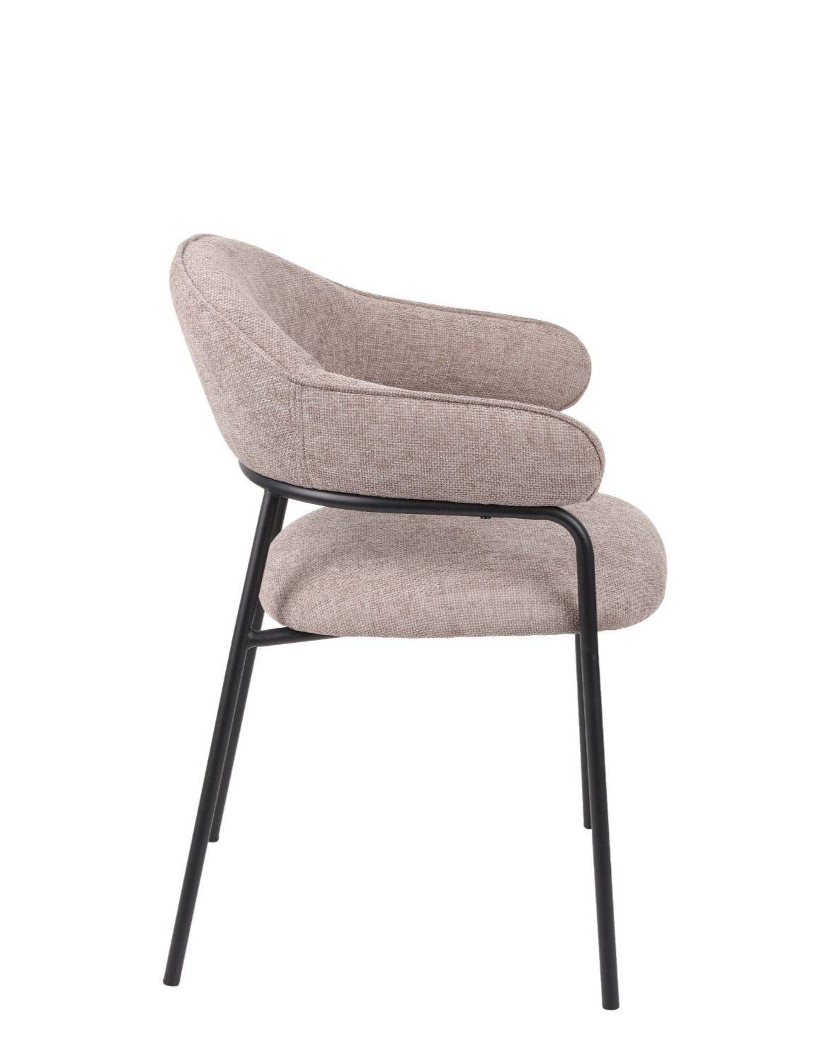 krzesło do jadalni z podłokietnikami bianca, szare