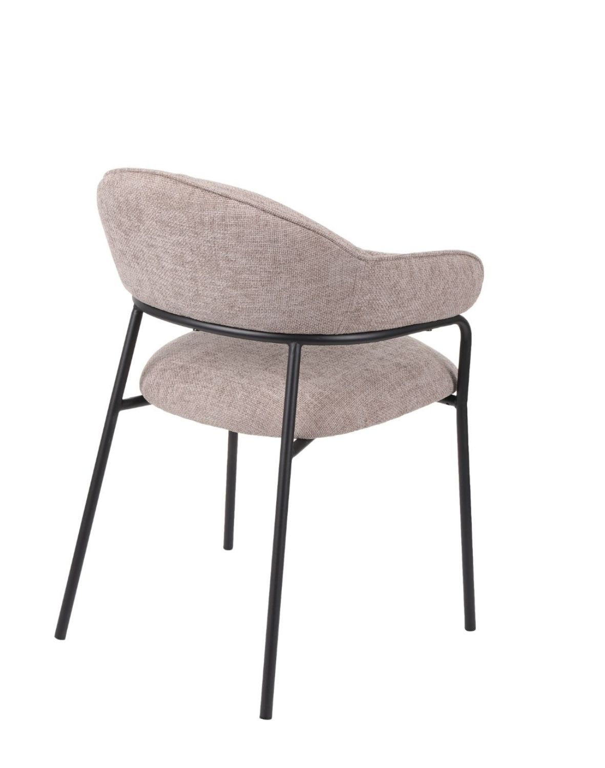 krzesło do jadalni z podłokietnikami bianca, szare