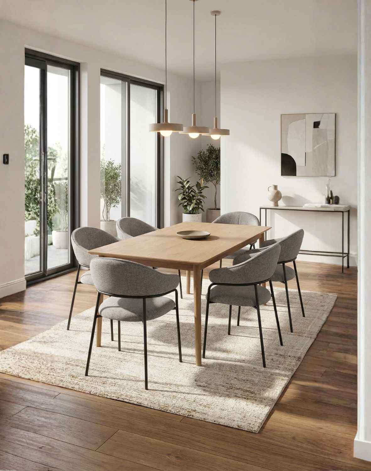 krzesło do jadalni z podłokietnikami bianca, szare