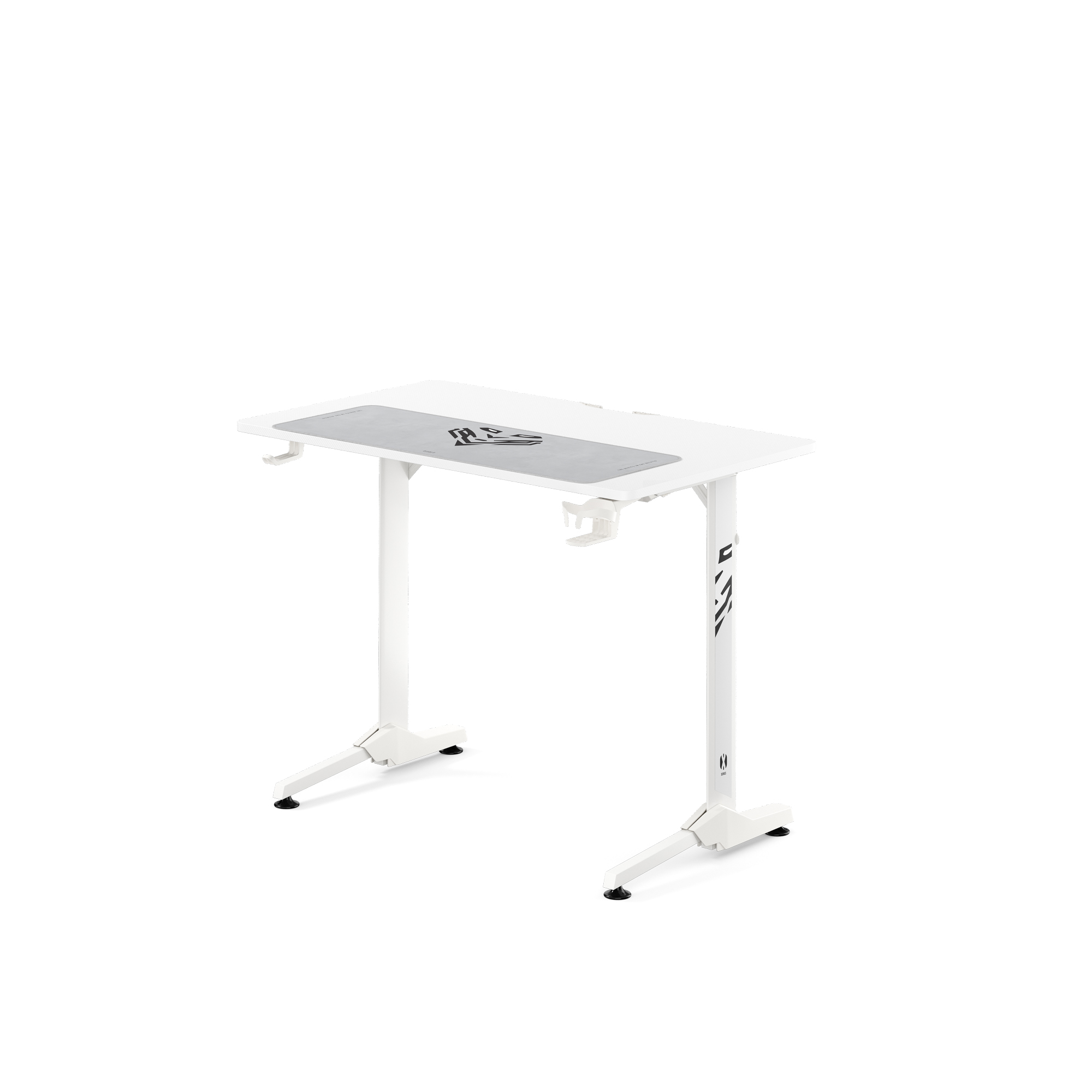 Biurko gamingowe z uchwytem na słuchawki i kubek białe, 100 cm: Diablo X-Mate 1000 2