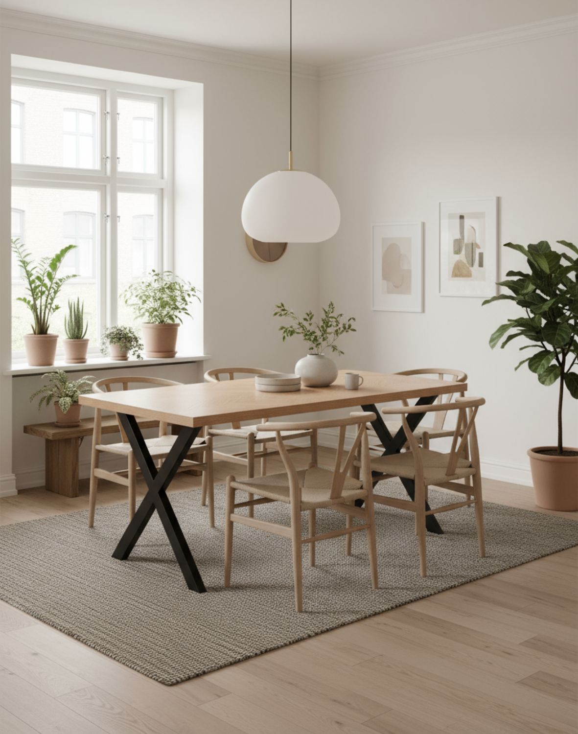 stół bjorn (nat 140 cm), naturalny dąb, jodełka