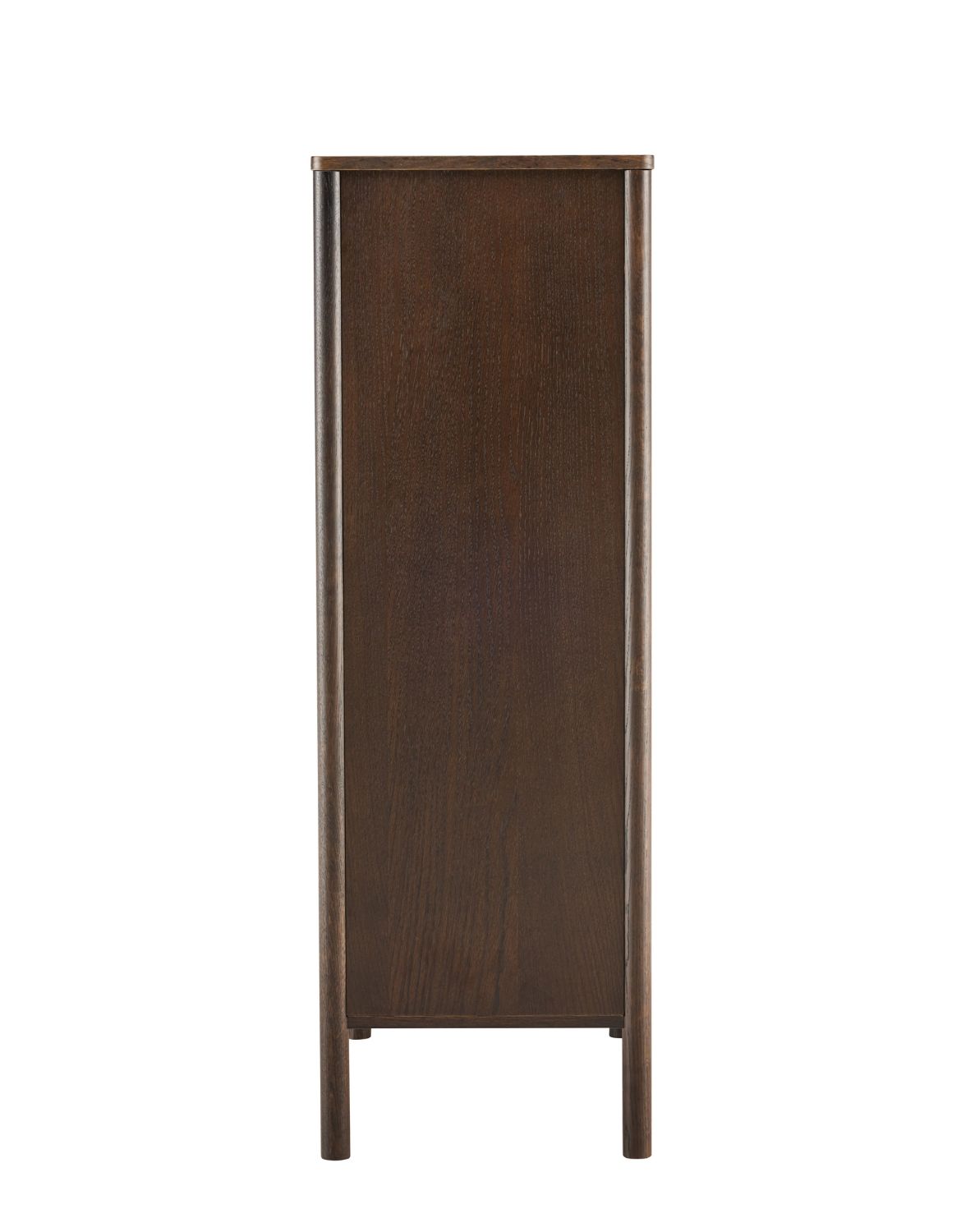 wysoka komoda blair z 5 szufladami (cd02) przydymiony dąb 70x118 cm