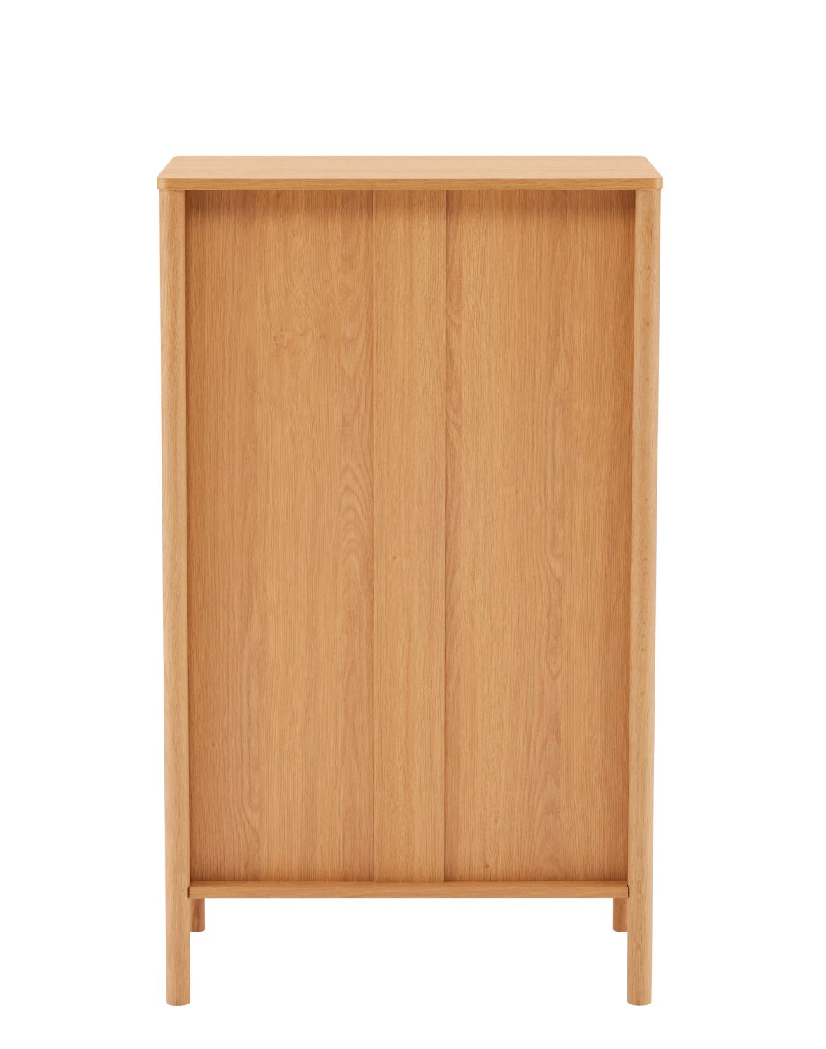 wysoka komoda blair z 5 szufladami (cd02) naturalny dąb 70x118 cm