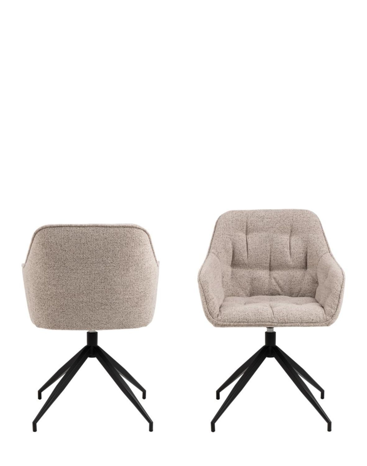 krzesło obrotowe do jadalni brooke (02544), beż