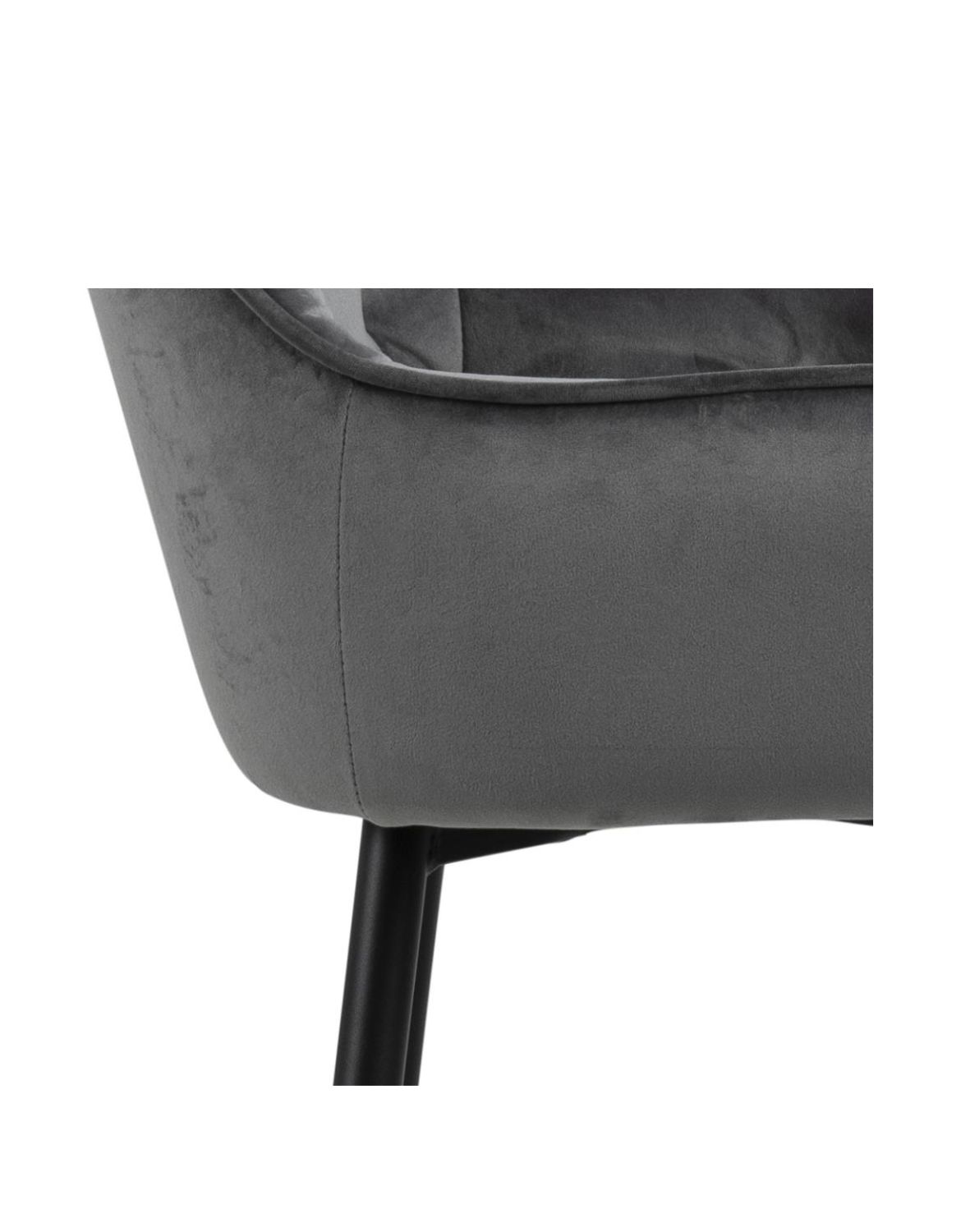 hoker tapicerowany brooke, ciemnoszary (90452)