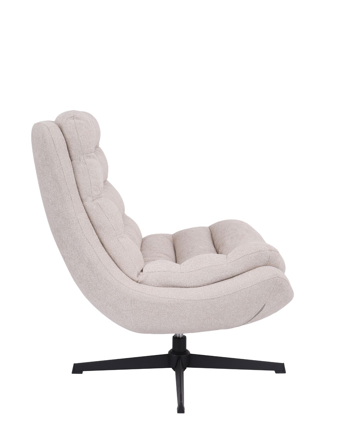 fotel obrotowy calvio, komfort i nowoczesna forma, jasnobeżowy