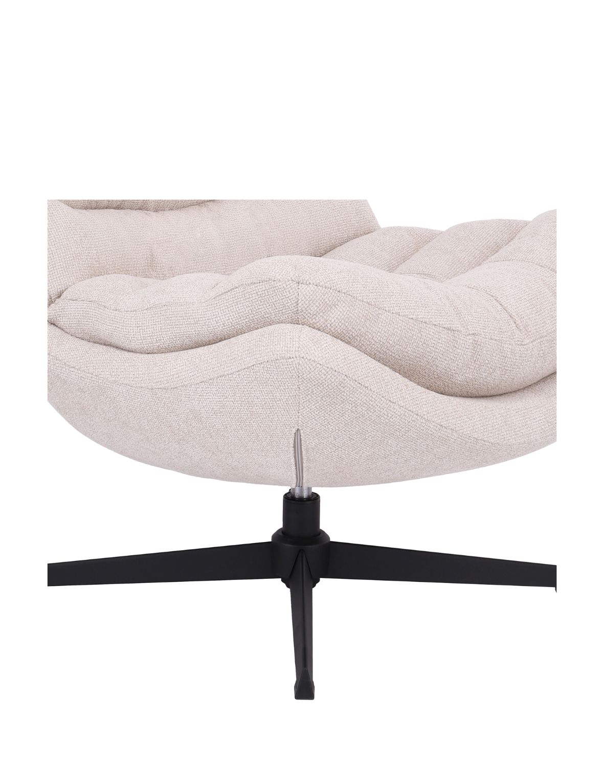 fotel obrotowy calvio, komfort i nowoczesna forma, jasnobeżowy