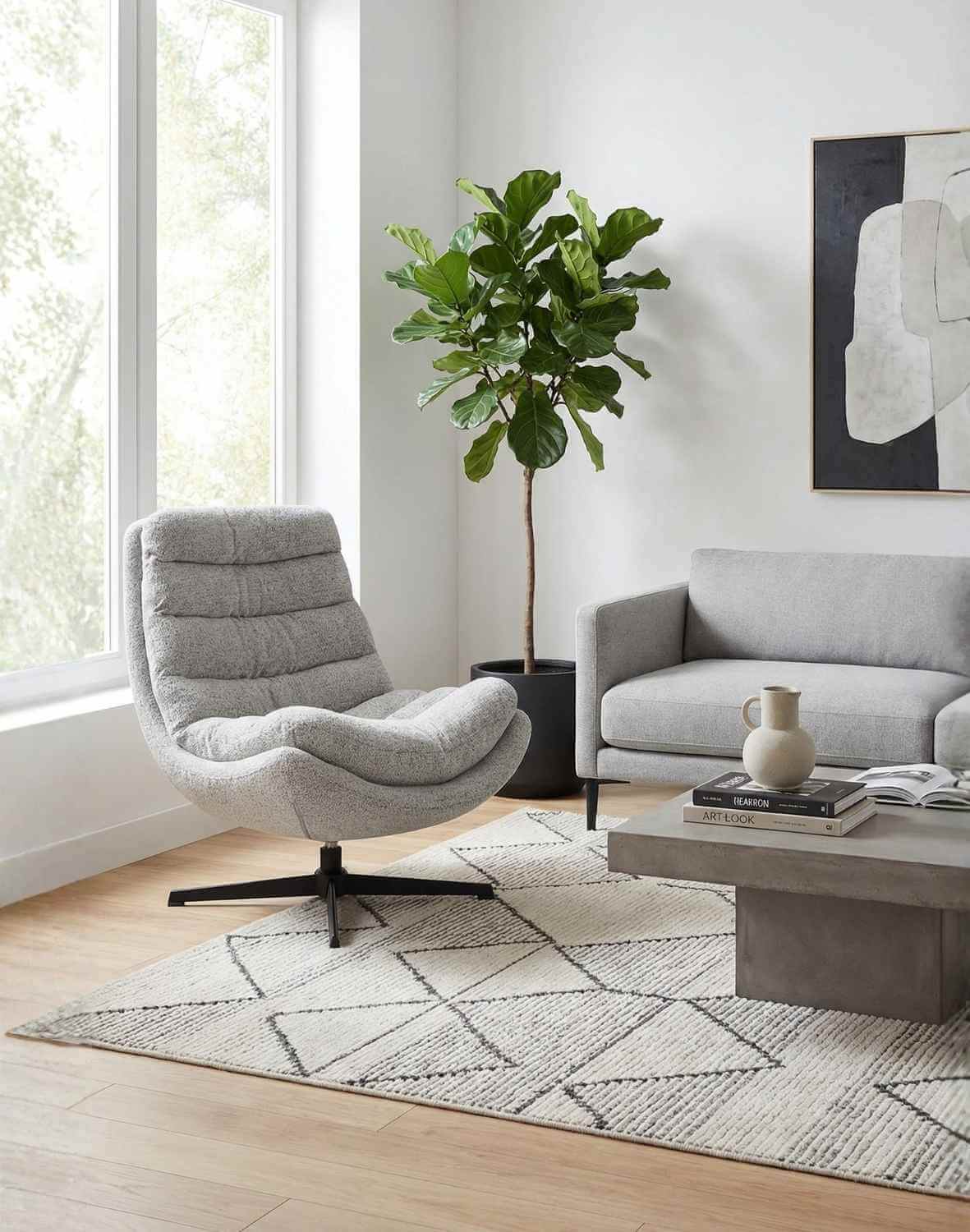 fotel obrotowy calvio, komfort i nowoczesna forma, szary