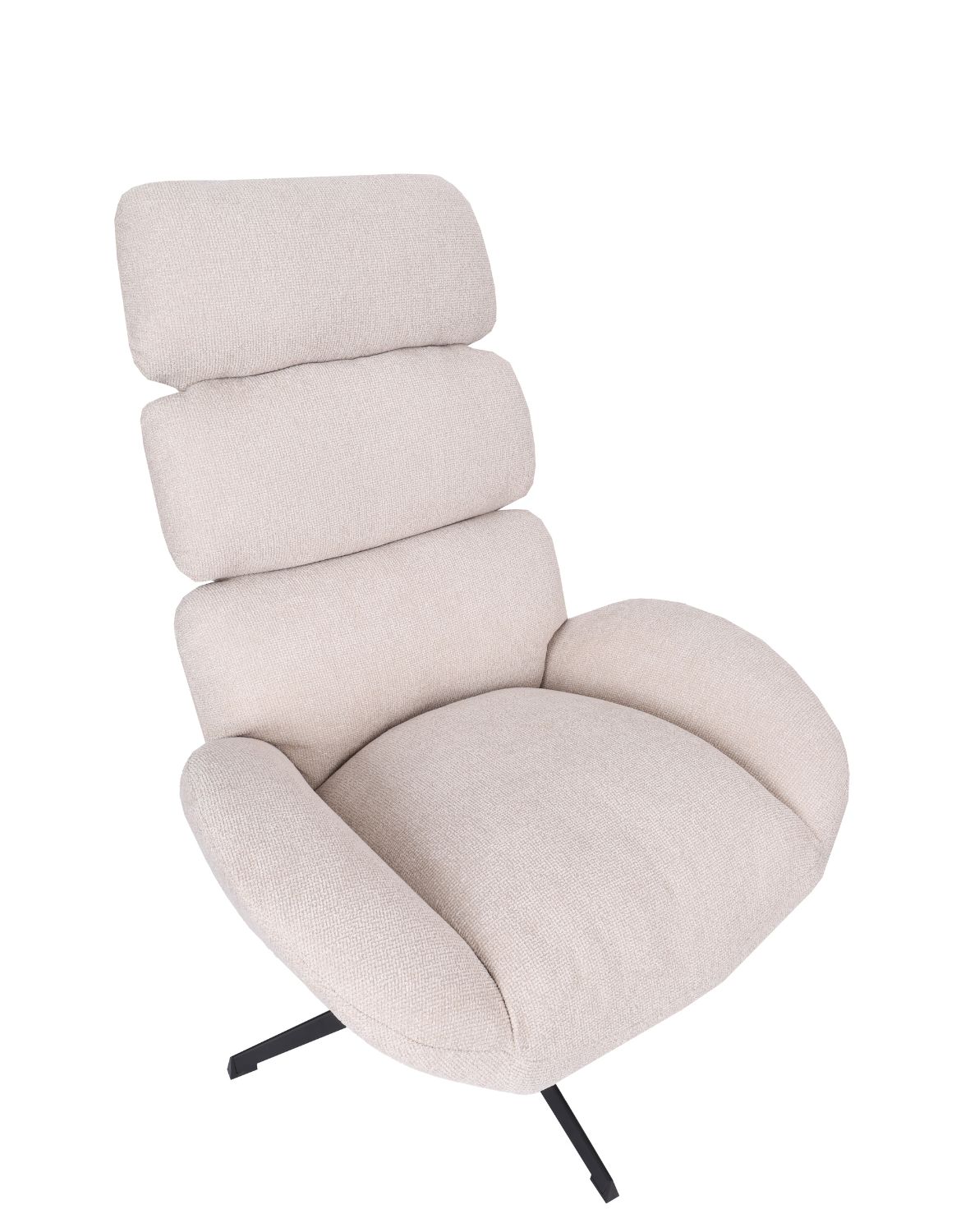 fotel obrotowy cloud z wysokim oparciem, jasnobeżowy (fs80)