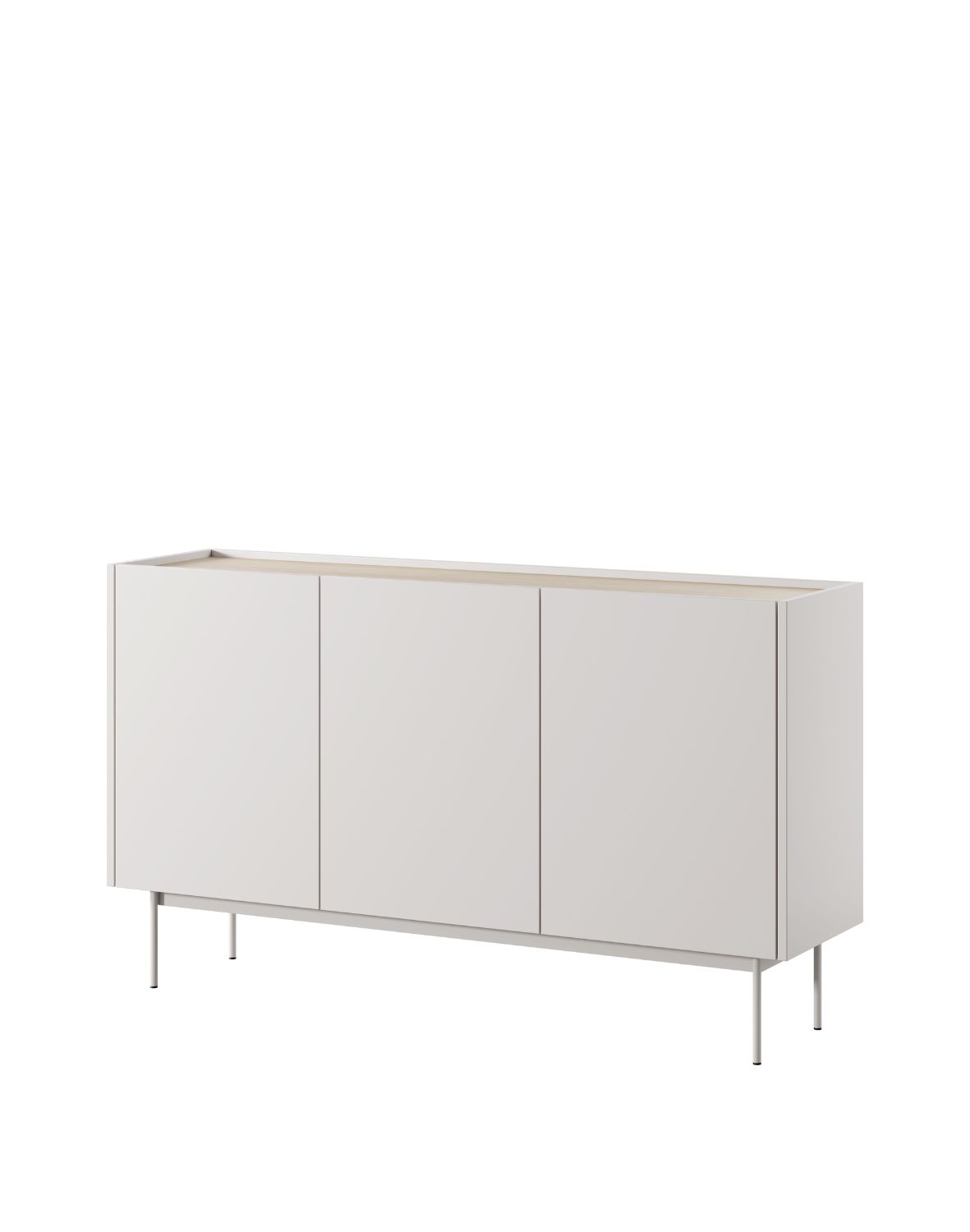 nowoczesna komoda color k-144 kaszmirowa/dąb linea