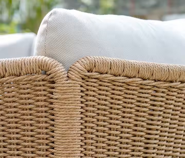 zestaw ogrodowy corsica: 3-osobowa sofa, 2 fotele i stolik kawowy