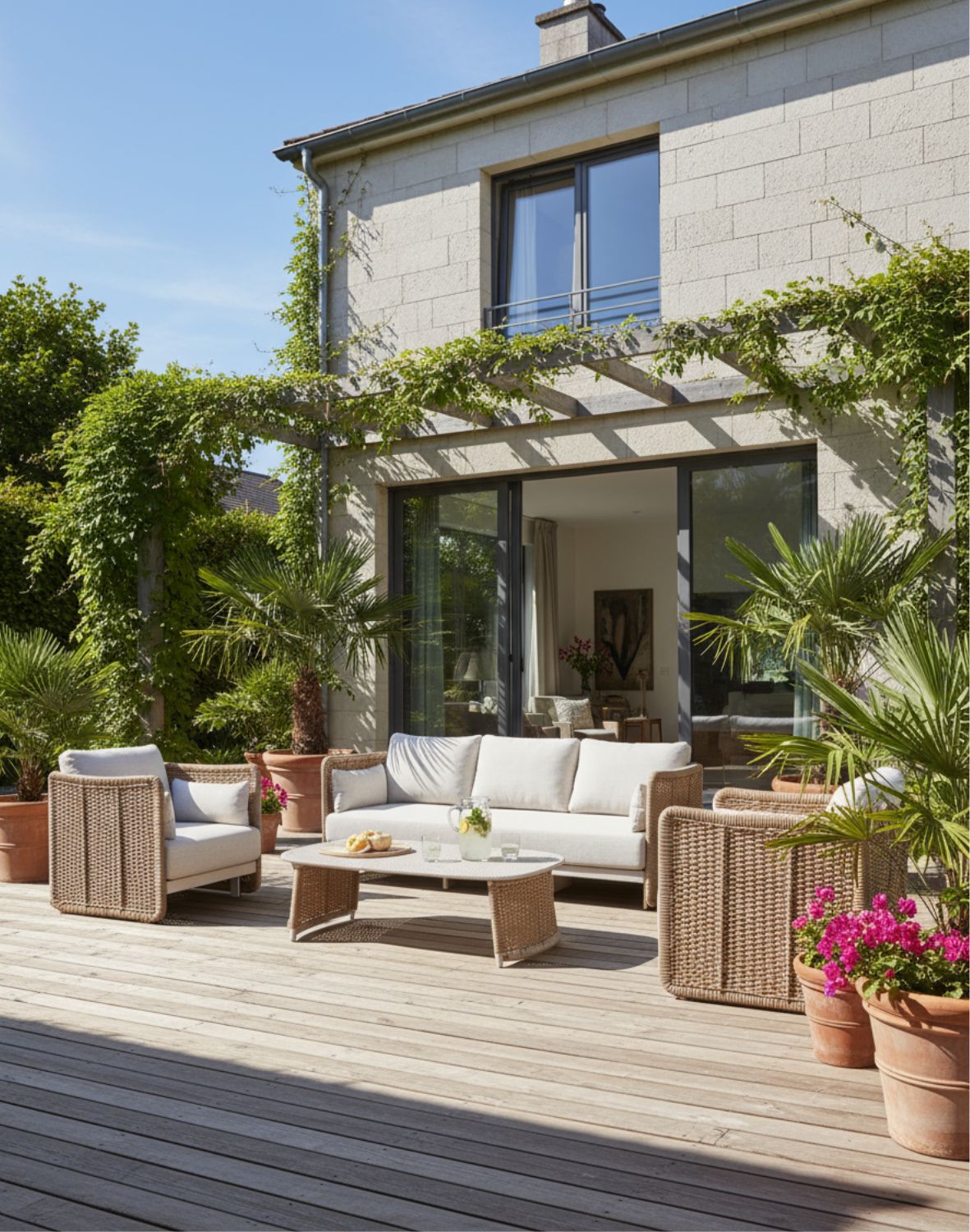 zestaw wypoczynkowy Corsica 5 osobowy: sofa, 2 fotele i stolik kawowy