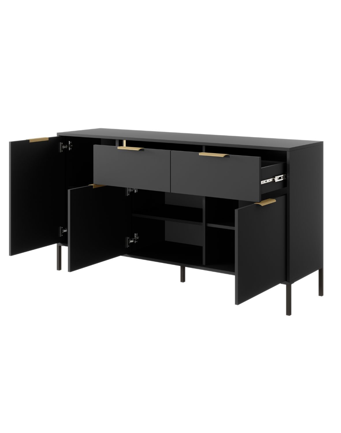 czarna komoda lars b