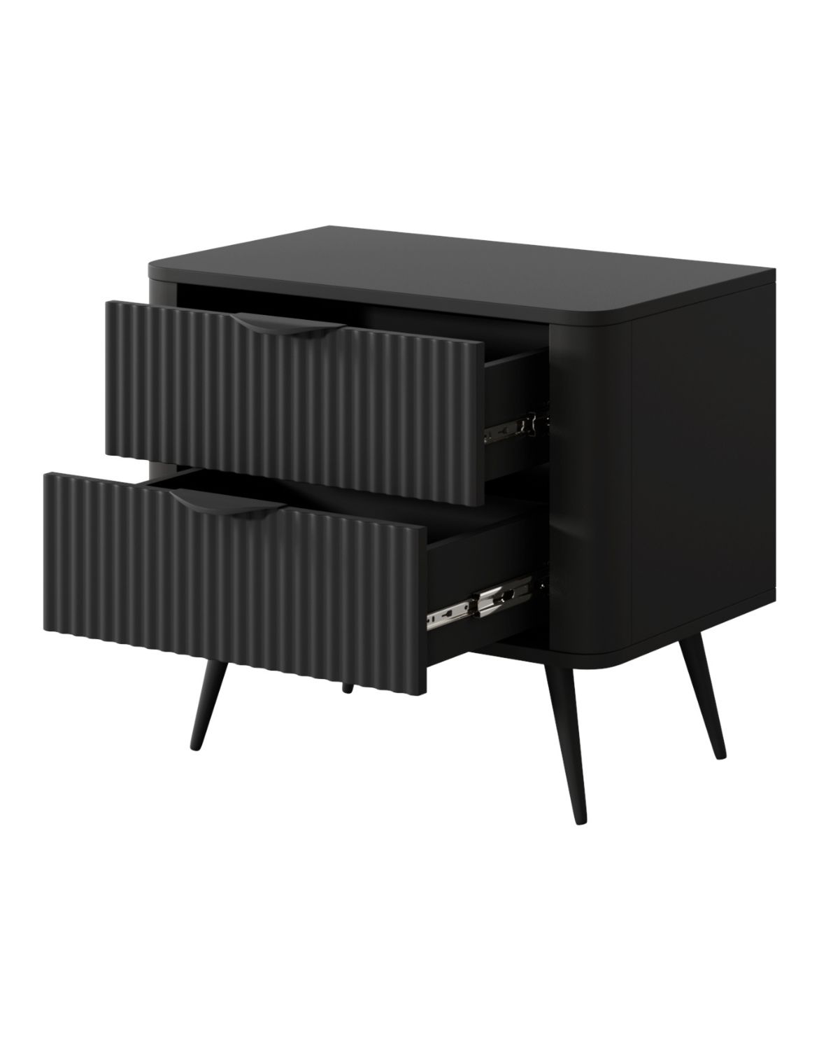 czarna szafka nocna lante g