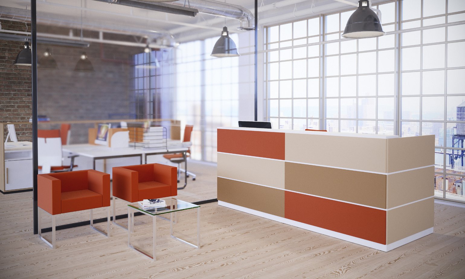 Stolik Dallas ze szklanym blatem