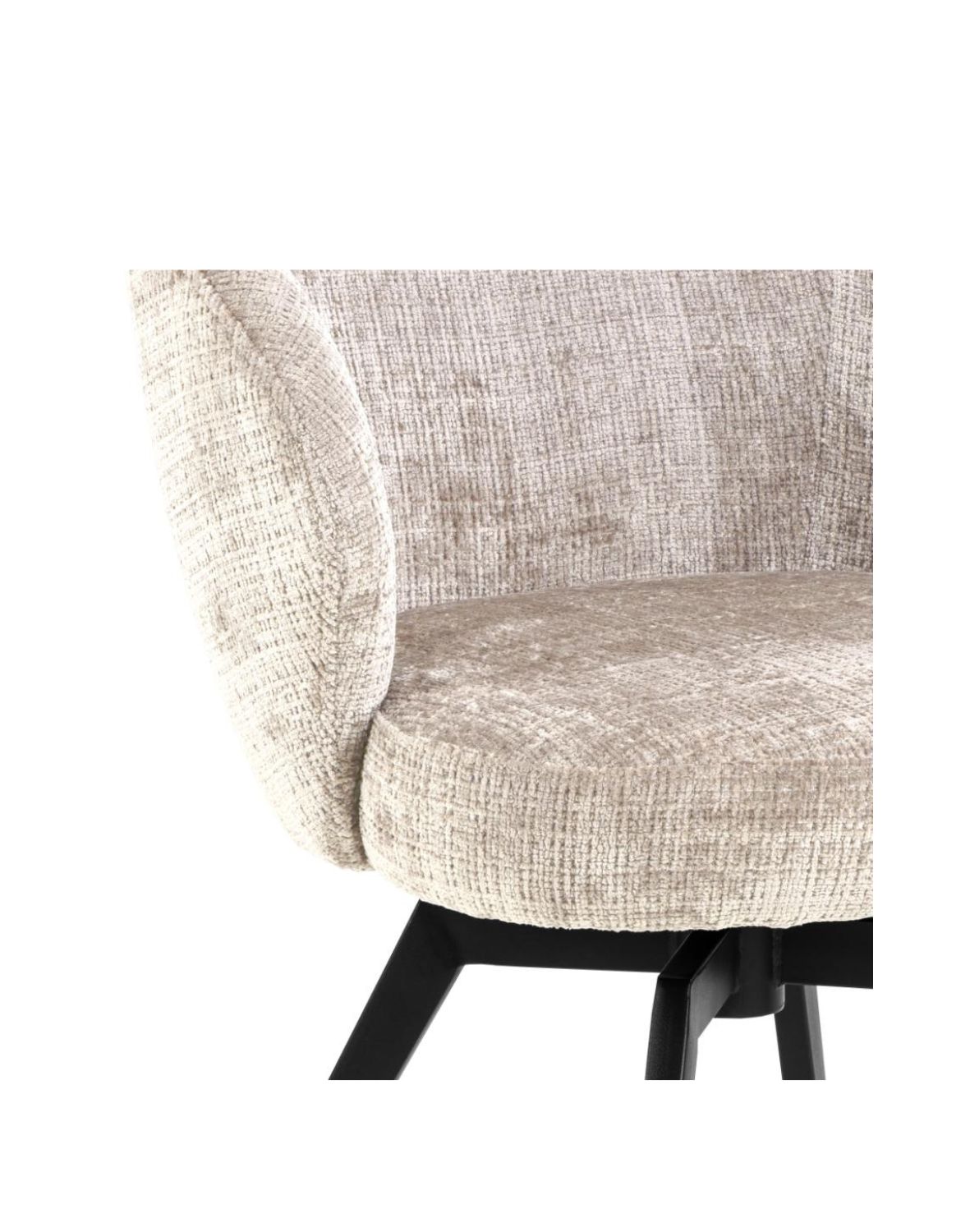 krzesło obrotowe darlene z podłokietnikami, beżowe (09362)