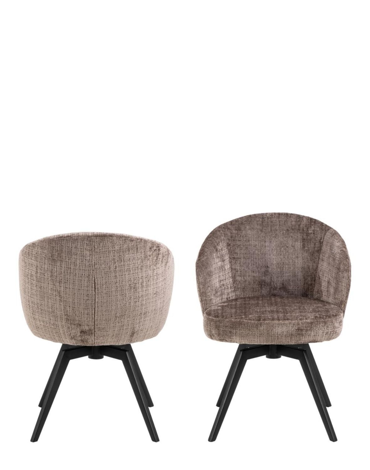 krzesło obrotowe darlene z podłokietnikami, brązowe (09361)