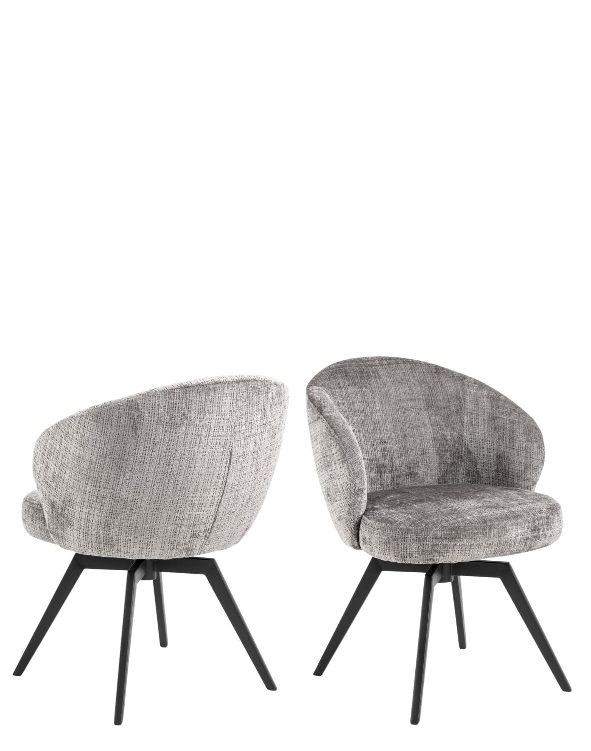 krzesło obrotowe darlene z podłokietnikami, szare (109363)