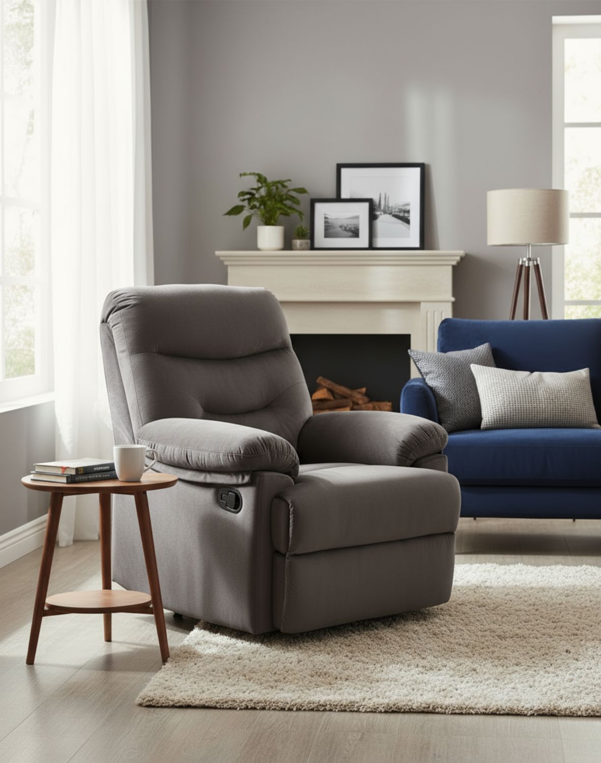 fotel rozkładany z funkcją relax drager, czarny