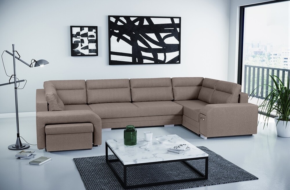 duży narożnik z 4 schowkami alvares u