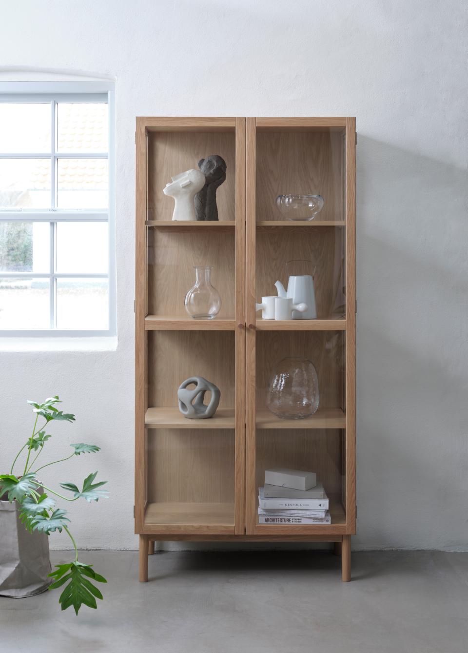 witryna do salonu elba (80200), dąb, 190 cm